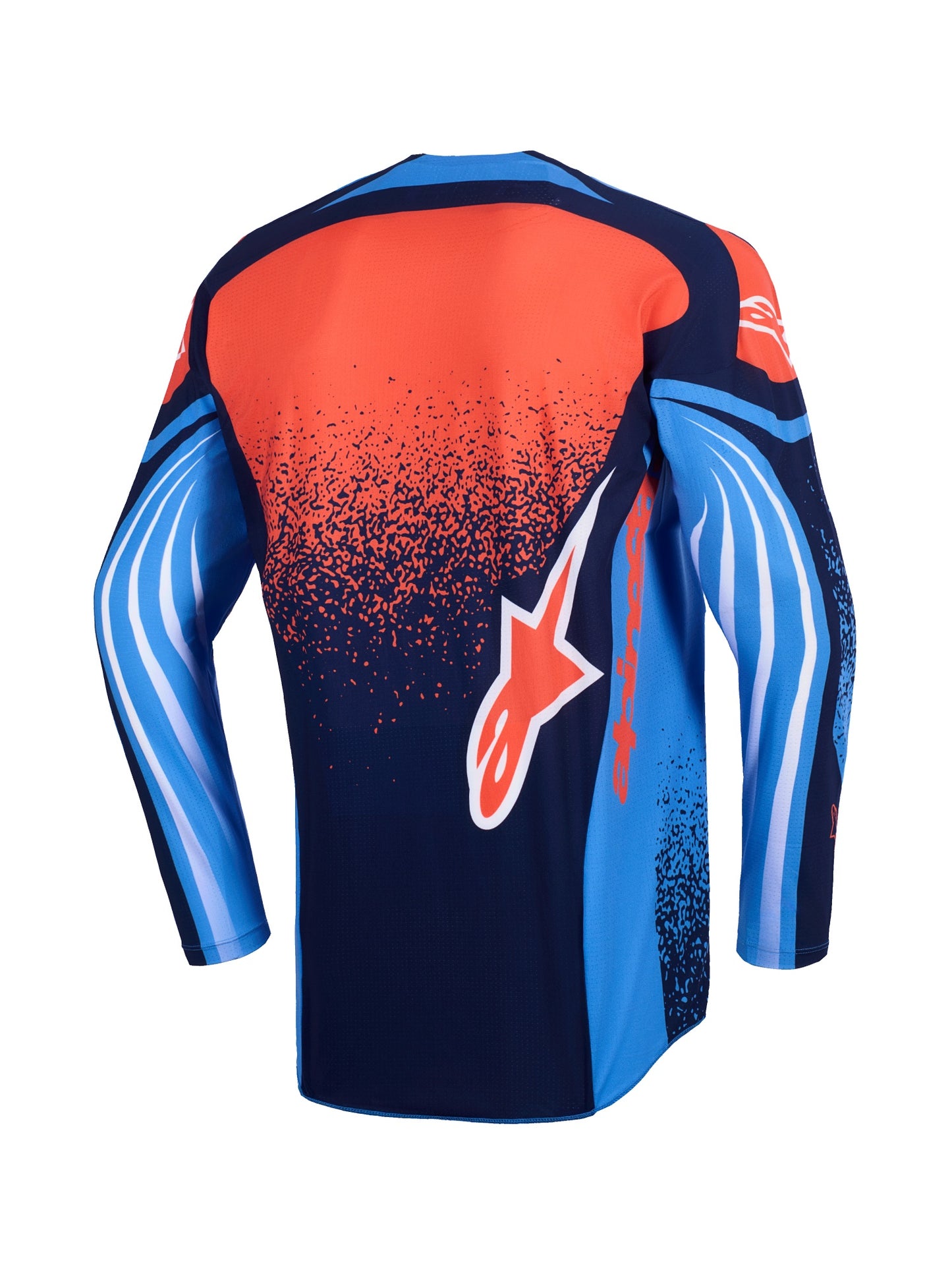 ALPINESTARS 2026 TECHSTAR NOMUR JERSEY - DARK NAVY ORANGE UCLA BLUE