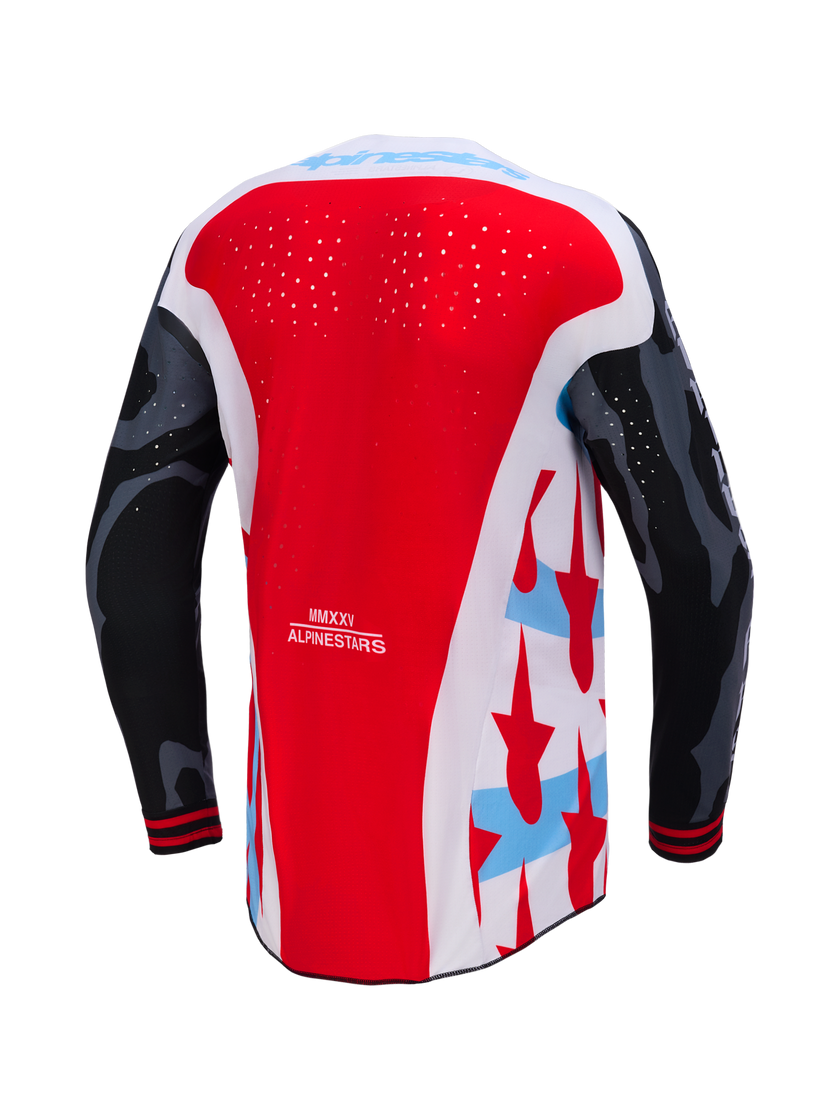 Alpinestars 2026 Techstar Beast Coast Limited Edition Jersey - Pirate Black/Hot Orange