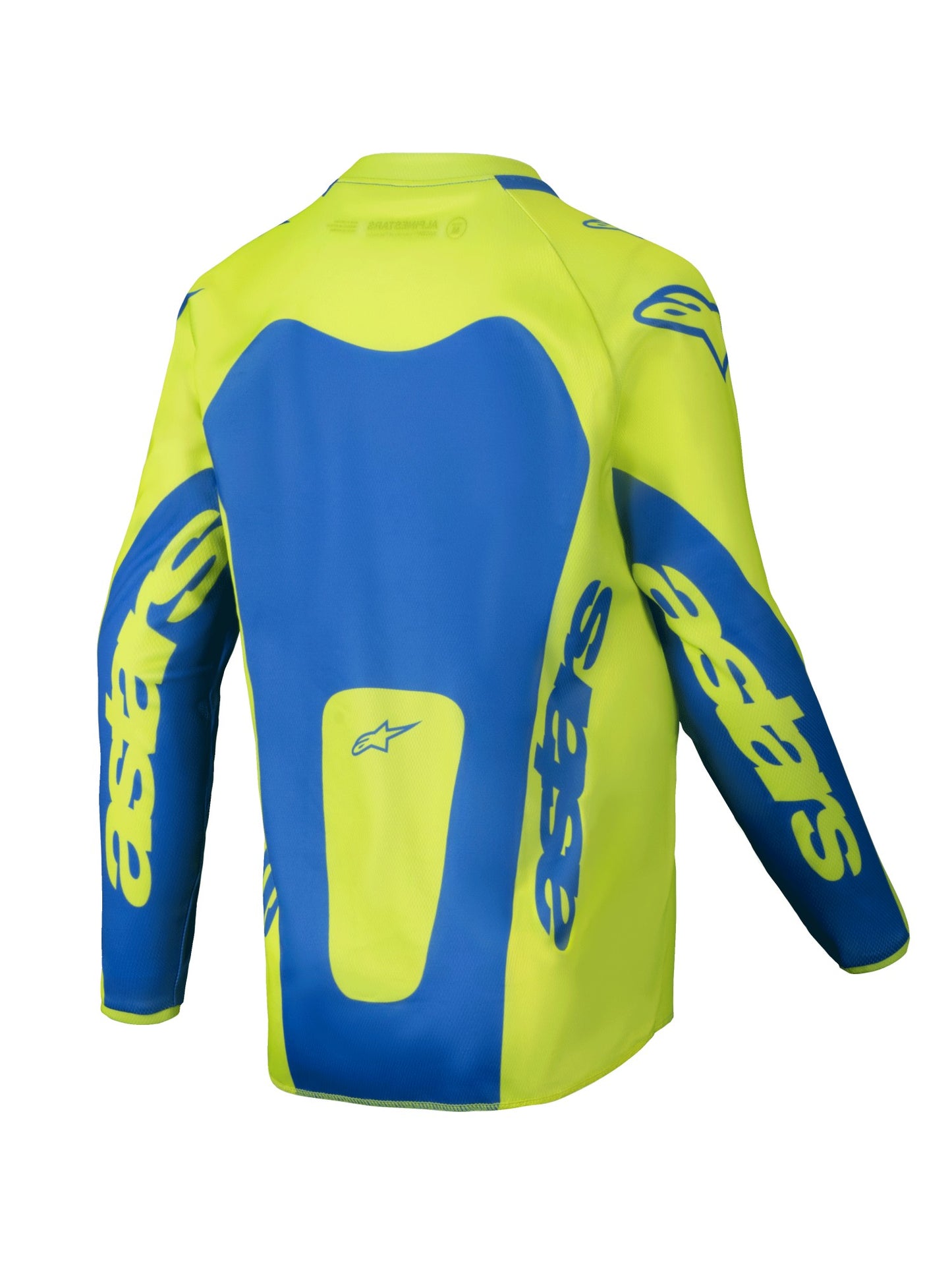 ALPINESTARS 2025 YOUTH RACER VEIL JERSEY - YELLOW FLUO BLUE