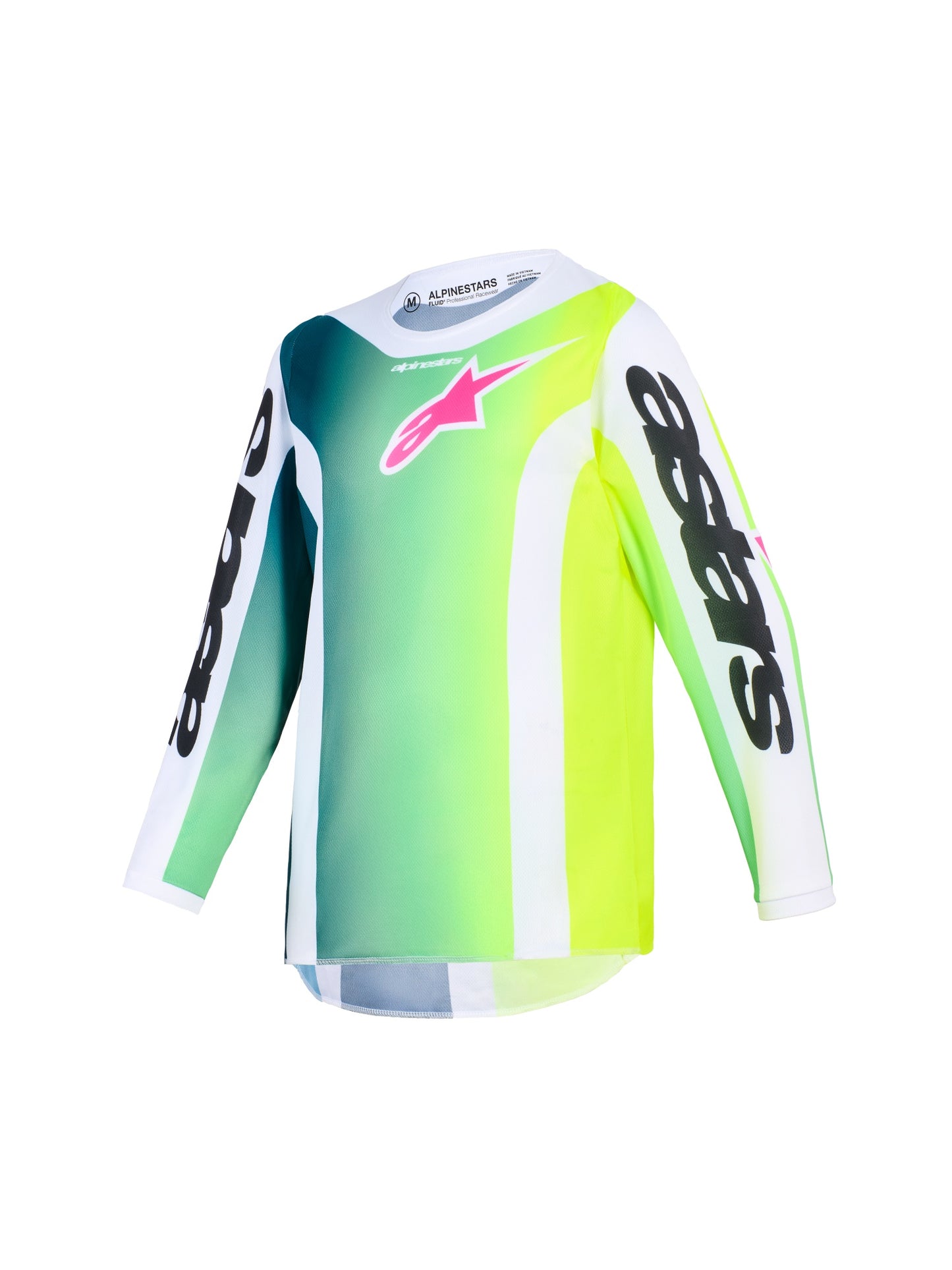 ALPINESTARS 2026 YOUTH FLUID PORTL JERSEY - GREEN WHITE BLACK