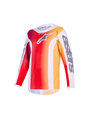 ALPINESTARS 2026 YOUTH FLUID PORTL JERSEY - RED LIGHT GREY DARK GREY
