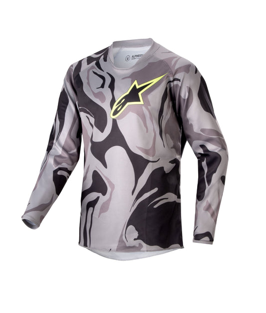 ALPINESTARS 2024 YOUTH RACER TACTICAL JERSEY - CAST GREY/CAMO MAGNET