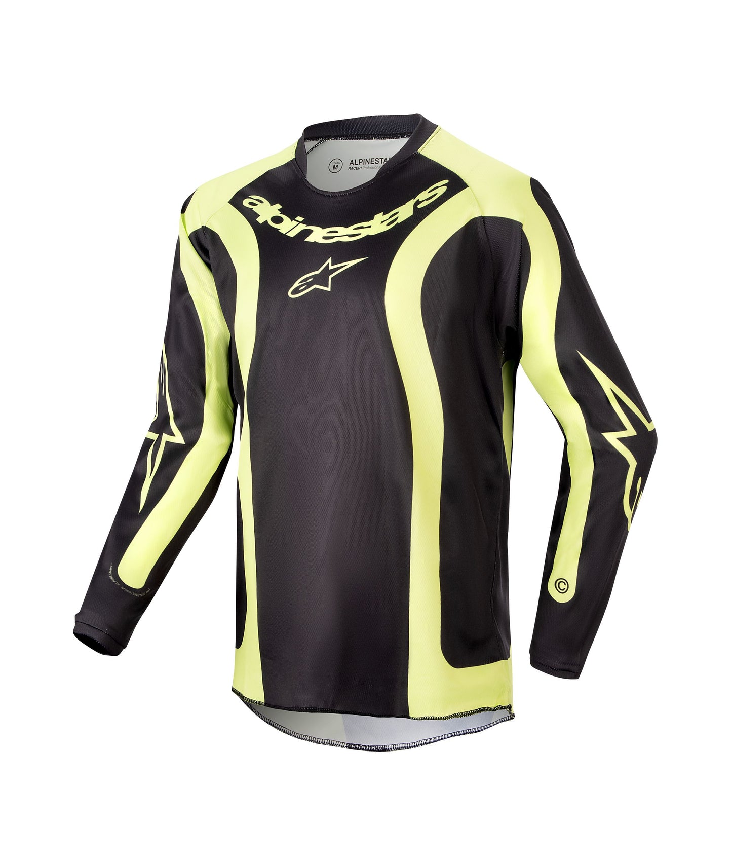 ALPINESTARS 2024 YOUTH RACER LURV JERSEY - BLACK/YELLOW FLUO