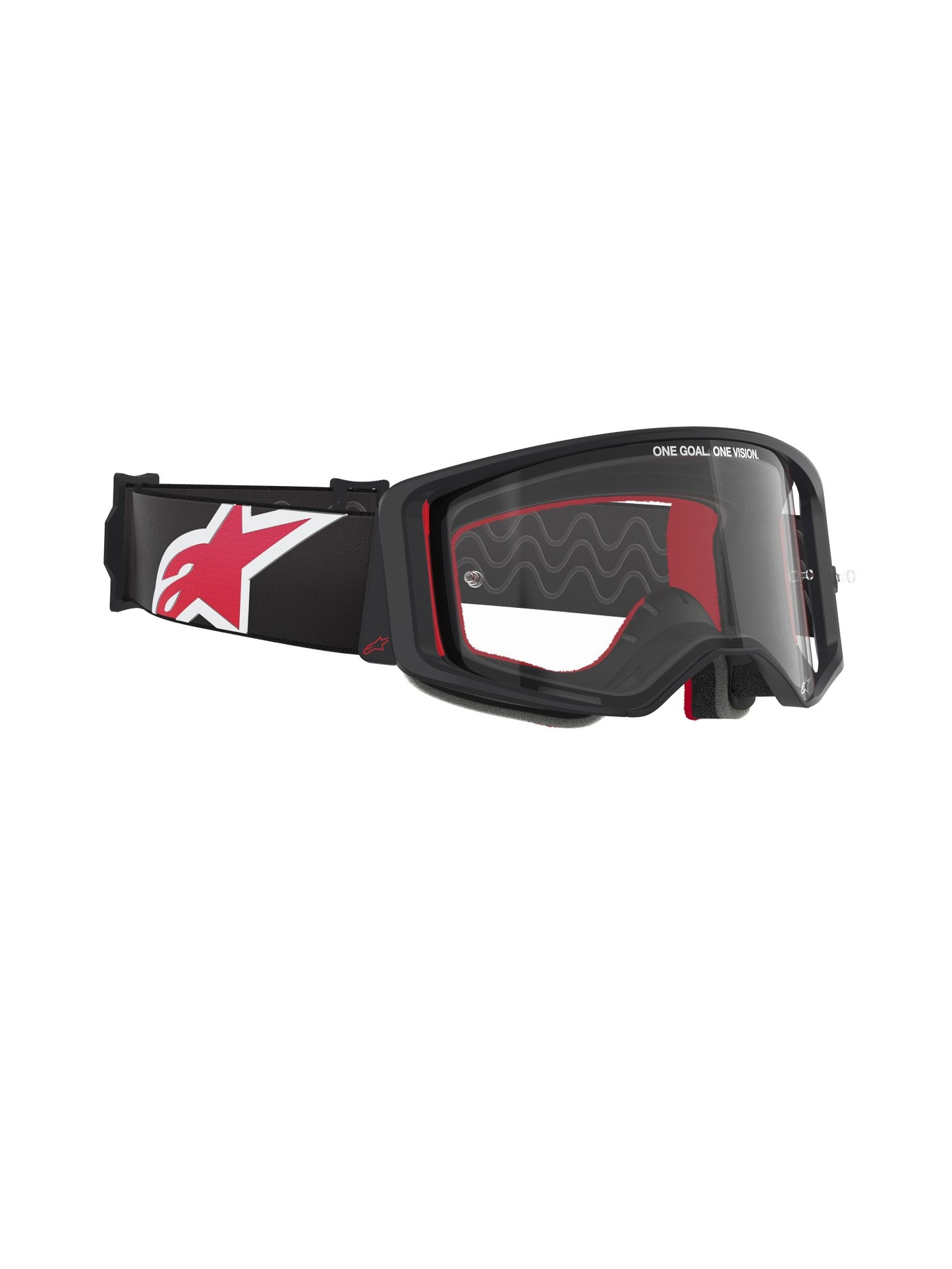 ALPINESTARS SUPERTECH CORP GOGGLES - BLACK RED CLEAR