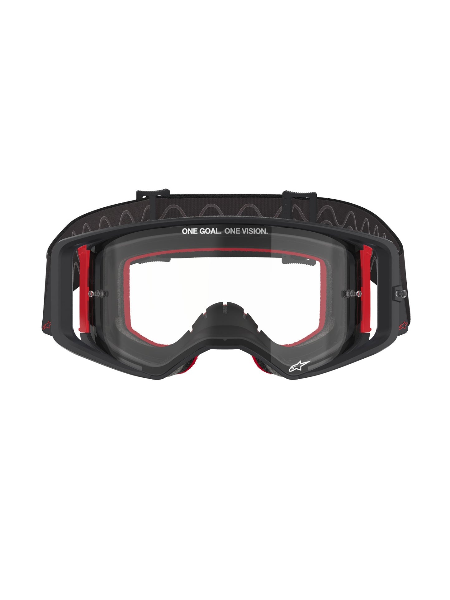 ALPINESTARS SUPERTECH CORP GOGGLES - BLACK RED CLEAR