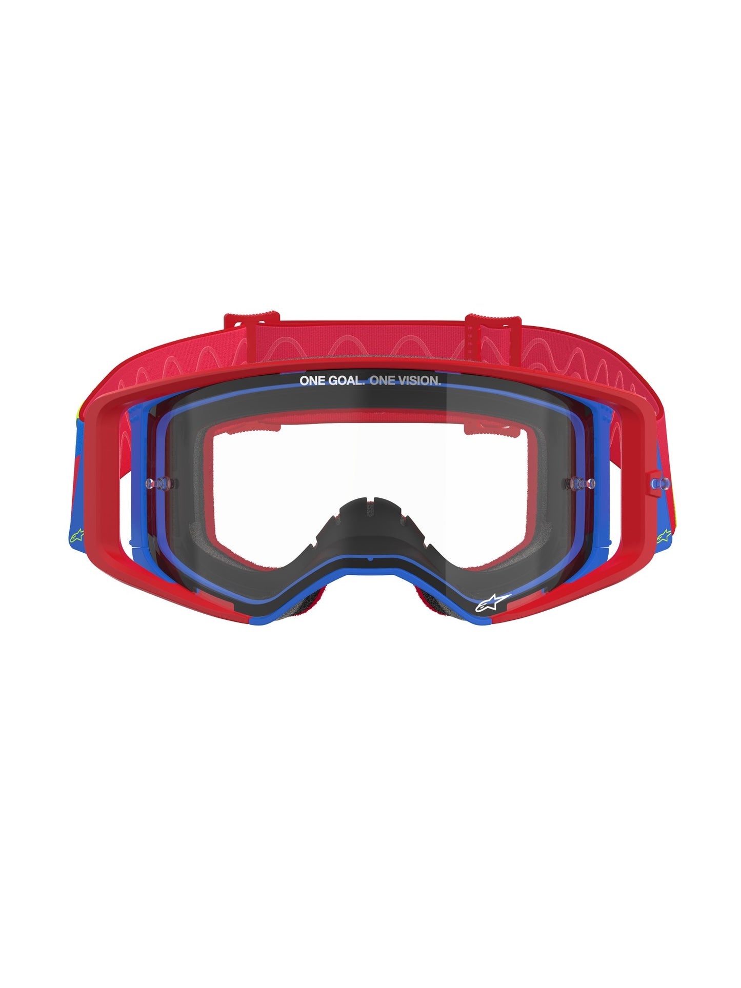 ALPINESTARS SUPERTECH CORP GOGGLES - RED BLUE CLEAR