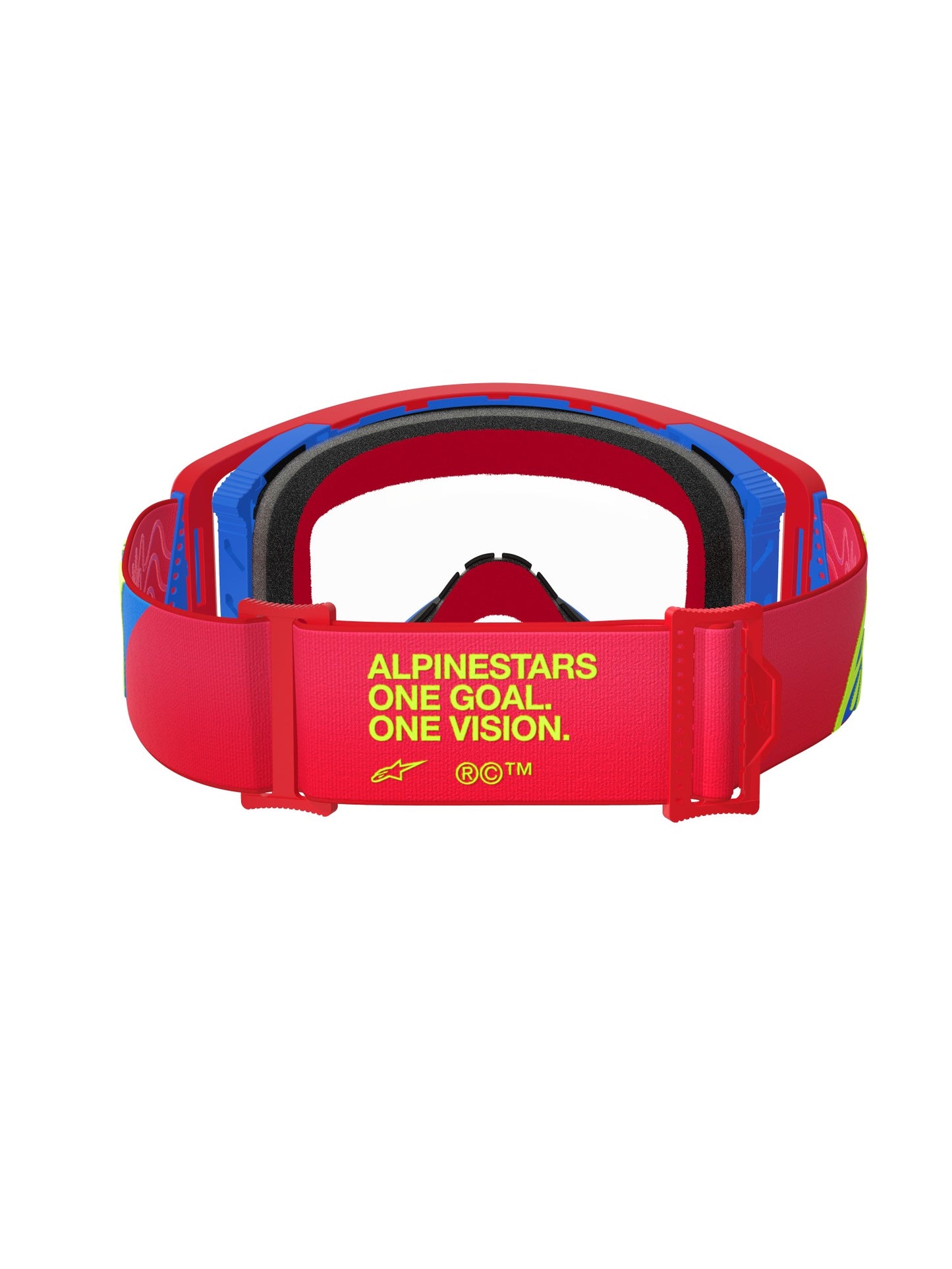 ALPINESTARS SUPERTECH CORP GOGGLES - RED BLUE CLEAR