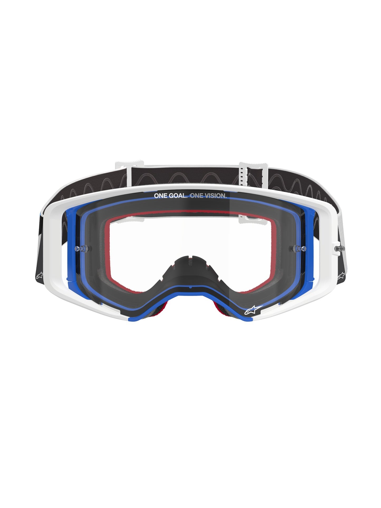 ALPINESTARS SUPERTECH CORP GOGGLES - BLUE ORANGE CLEAR
