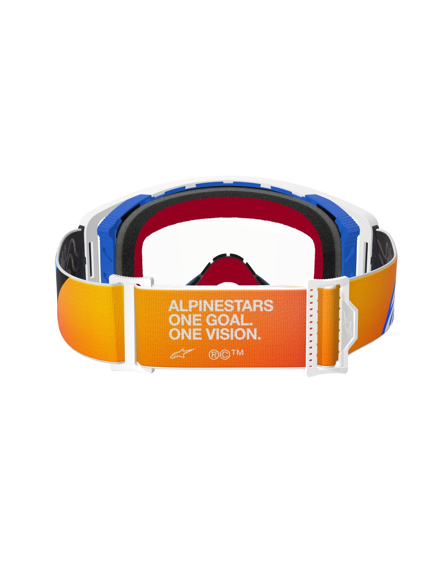 ALPINESTARS SUPERTECH CORP GOGGLES - BLUE ORANGE CLEAR