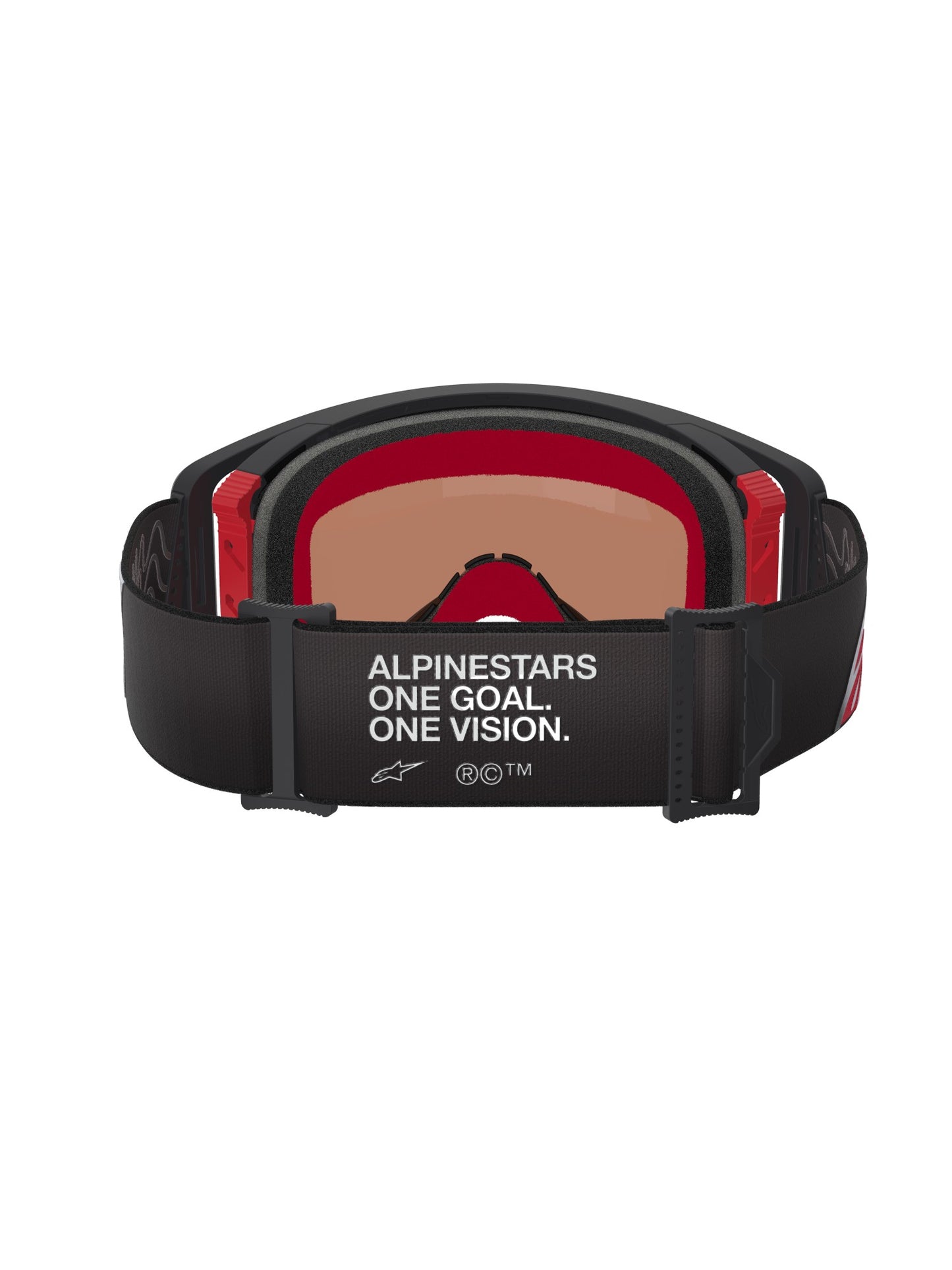 ALPINESTARS SUPERTECH CORP GOGGLES - BLACK RED MIRROR SILVER