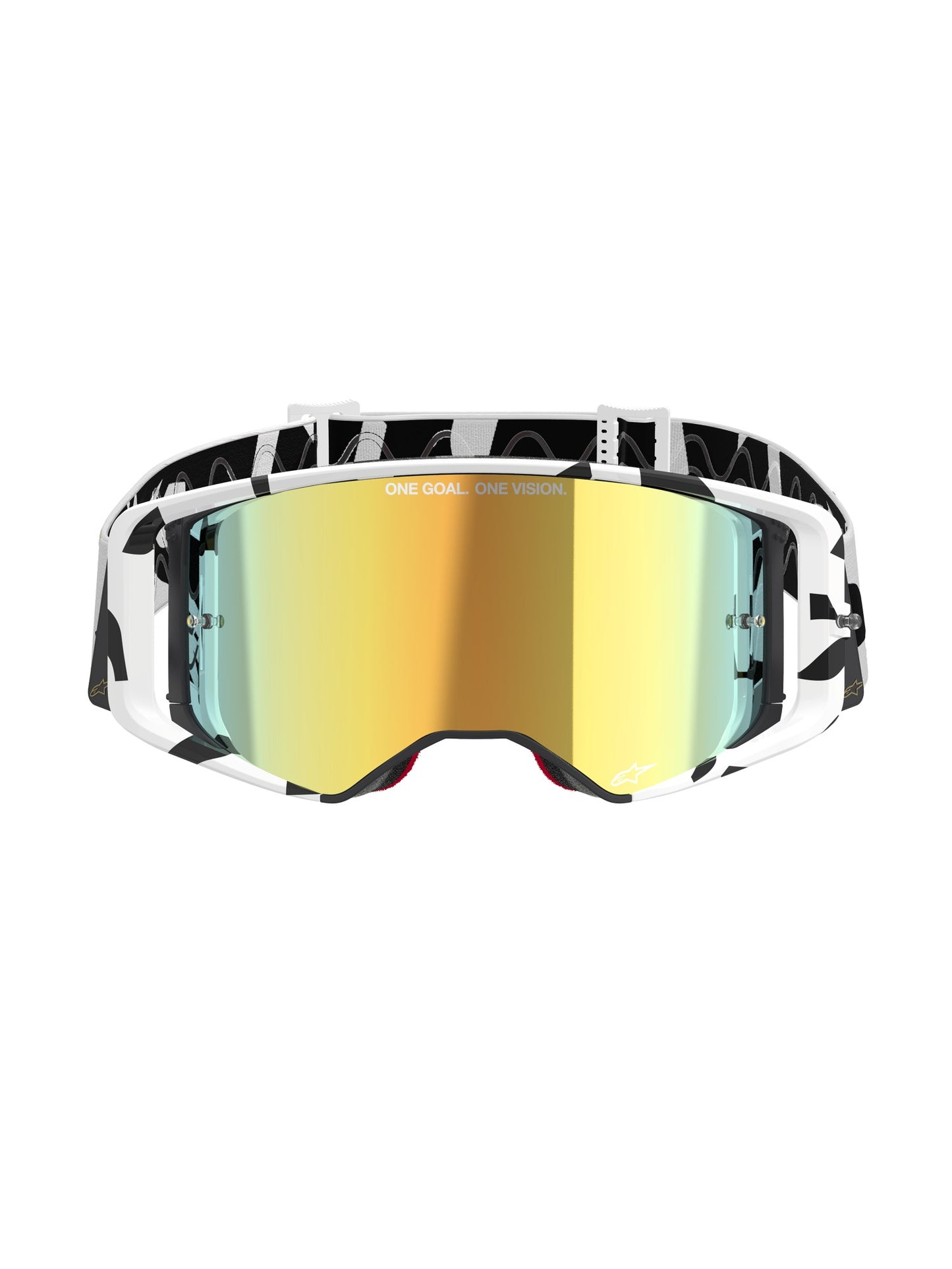ALPINESTARS SUPERTECH CORP GOGGLES - WHITE GOLD MIRROR GOLD