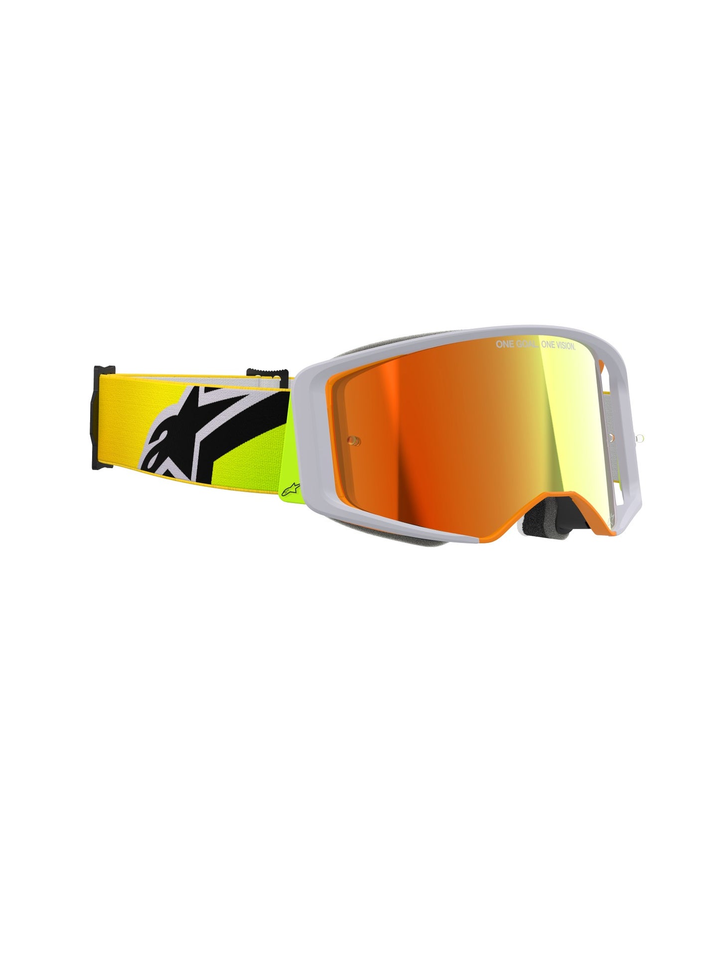 ALPINESTARS SUPERTECH CORP GOGGLES - YELLOW FLUO GREY MIRROR RED
