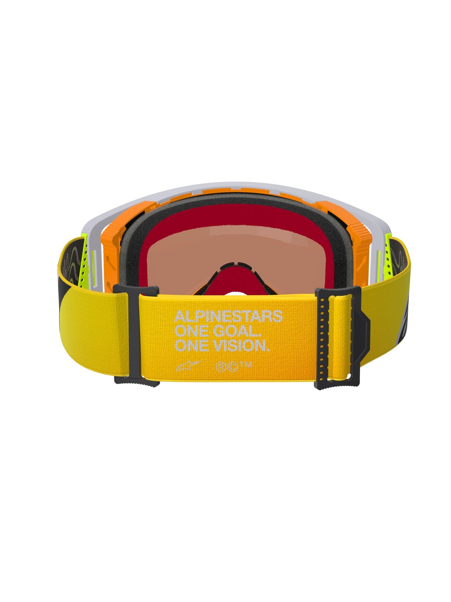 ALPINESTARS SUPERTECH CORP GOGGLES - YELLOW FLUO GREY MIRROR RED