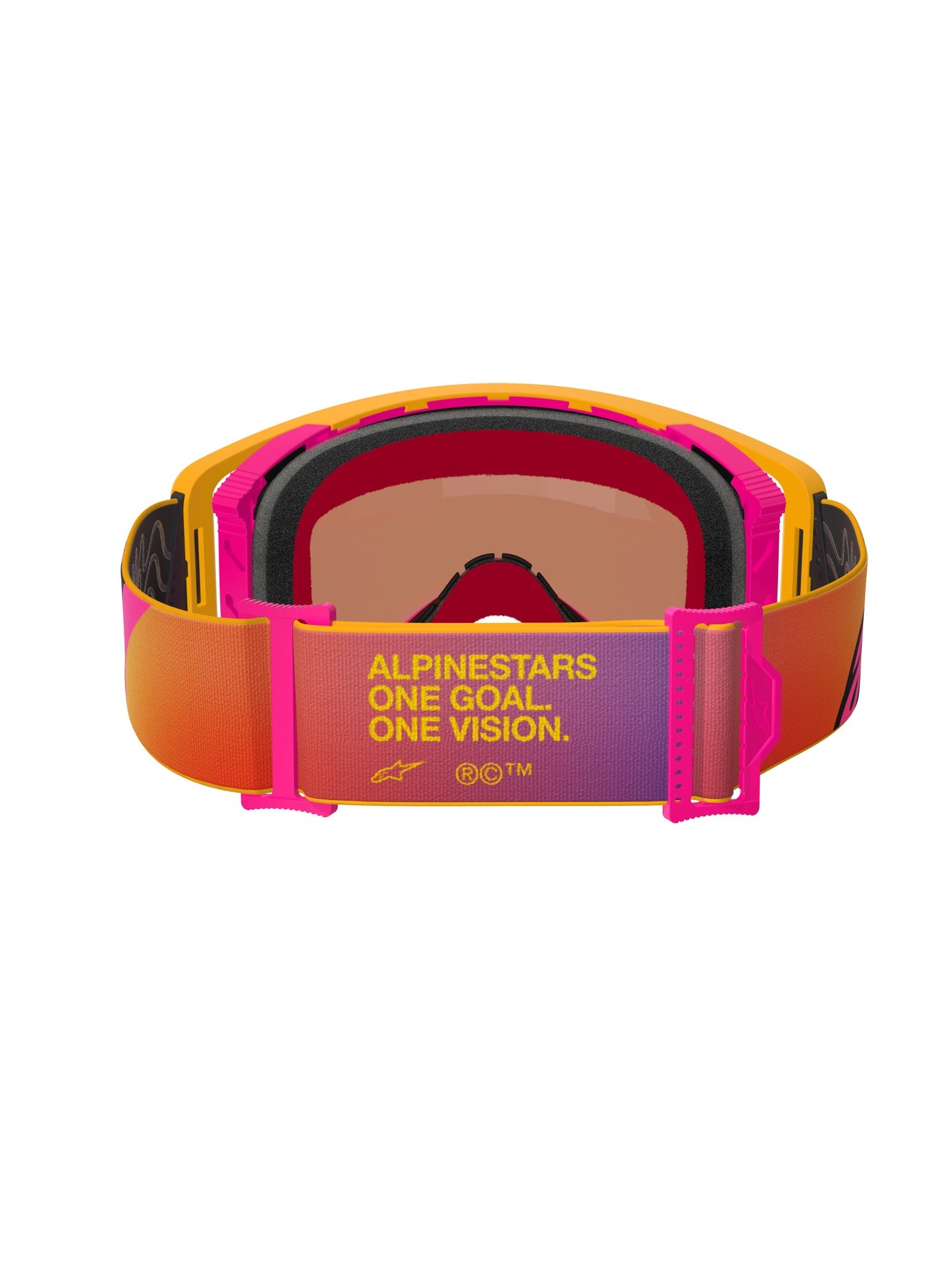 ALPINESTARS SUPERTECH CORP GOGGLES - YELLOW PINK MIRROR RED