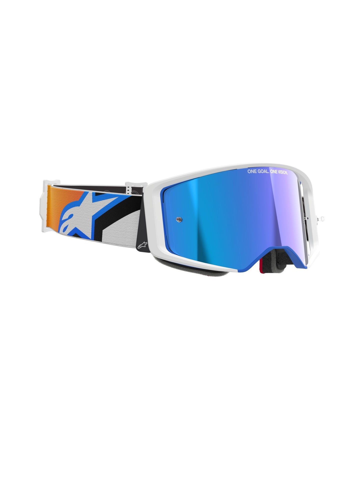 ALPINESTARS SUPERTECH CORP GOGGLES - BLUE ORANGE MIRROR BLUE