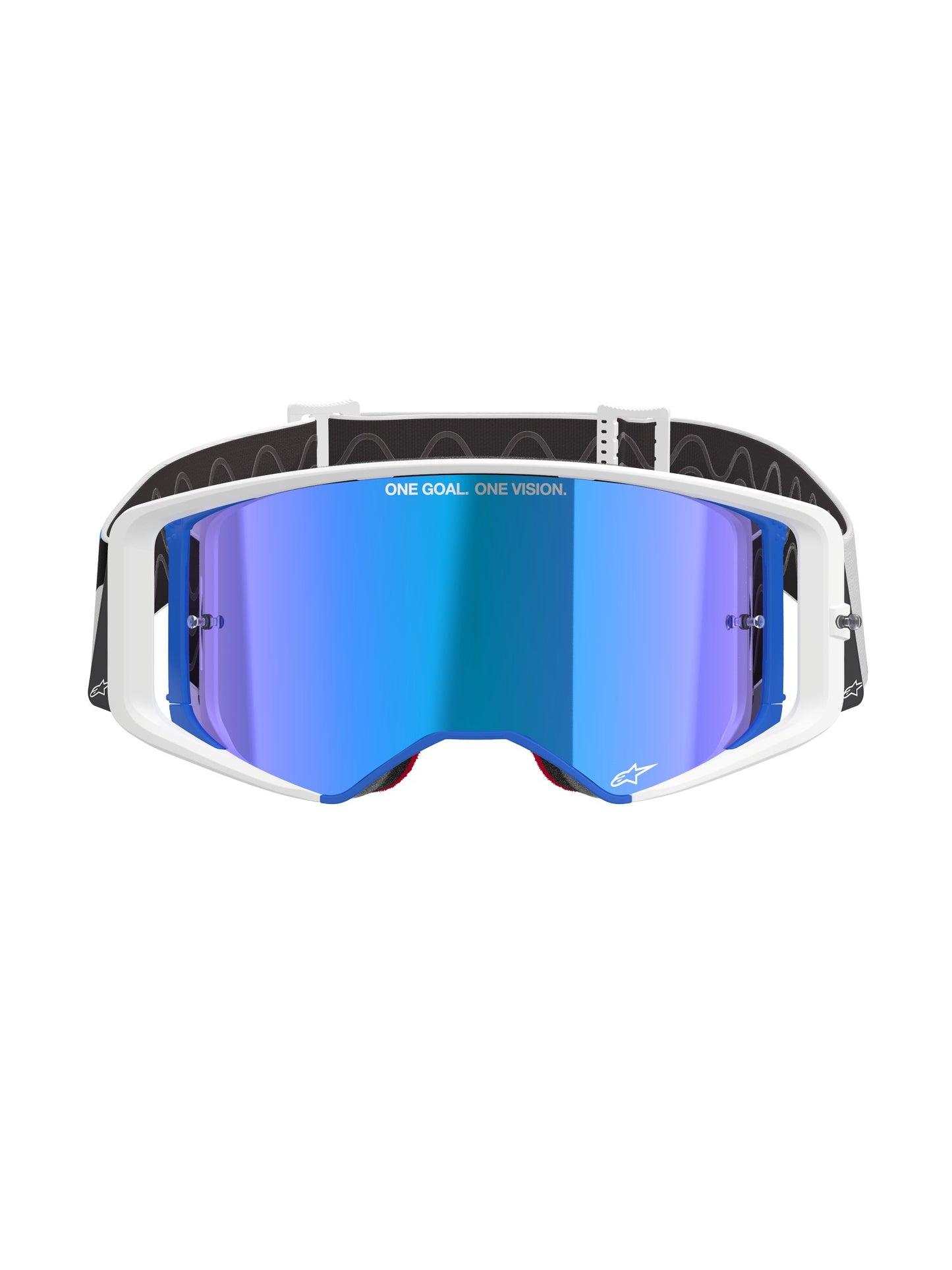 ALPINESTARS SUPERTECH CORP GOGGLES - BLUE ORANGE MIRROR BLUE