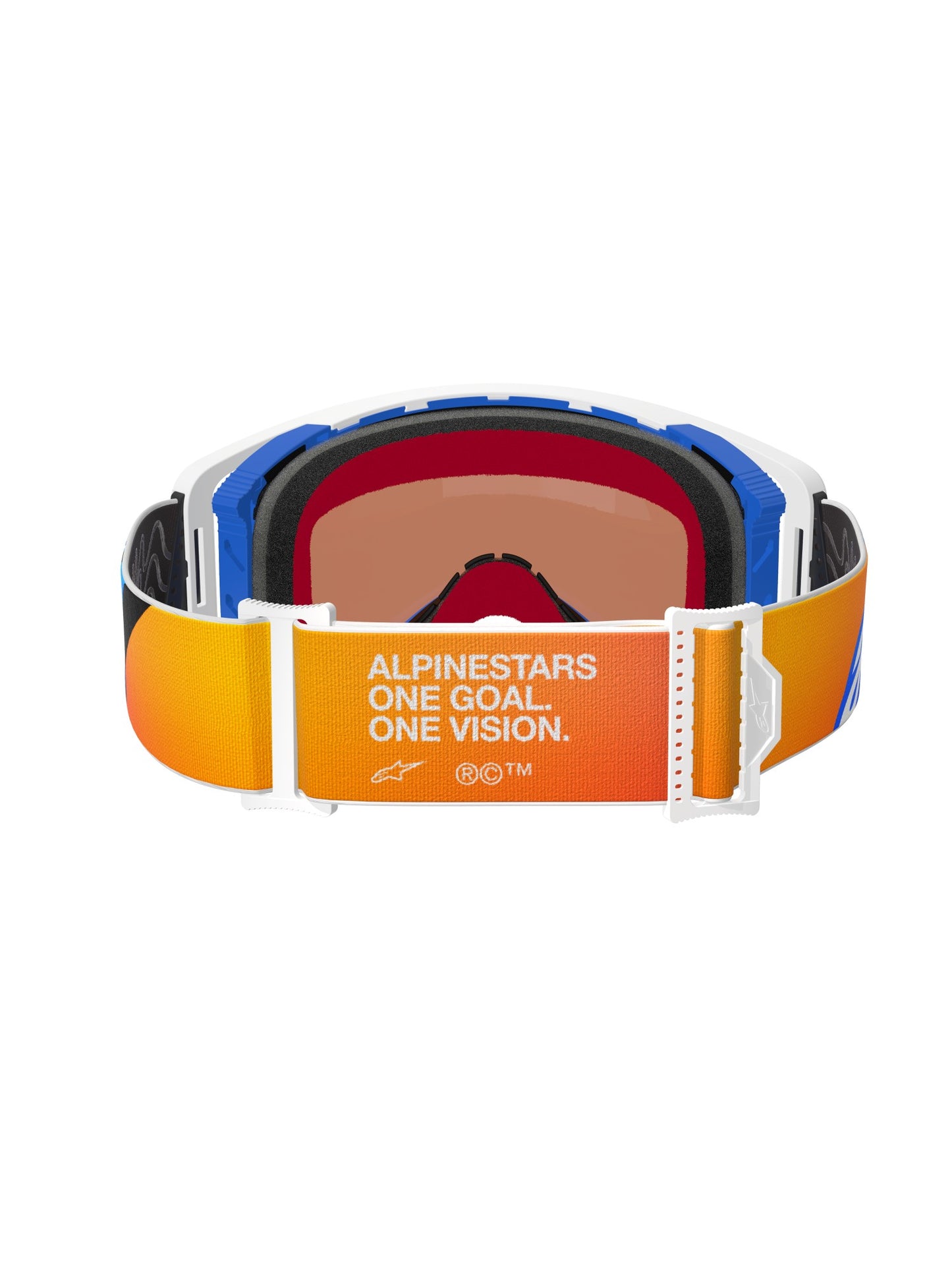 ALPINESTARS SUPERTECH CORP GOGGLES - BLUE ORANGE MIRROR BLUE