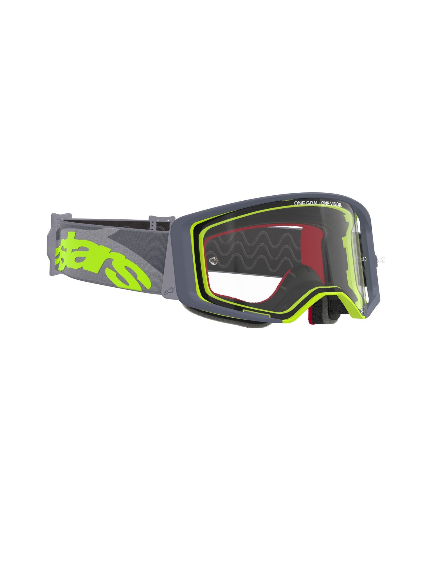 ALPINESTARS SUPERTECH STREAM GOGGLES - GREY FLUO YELLOW CLEAR