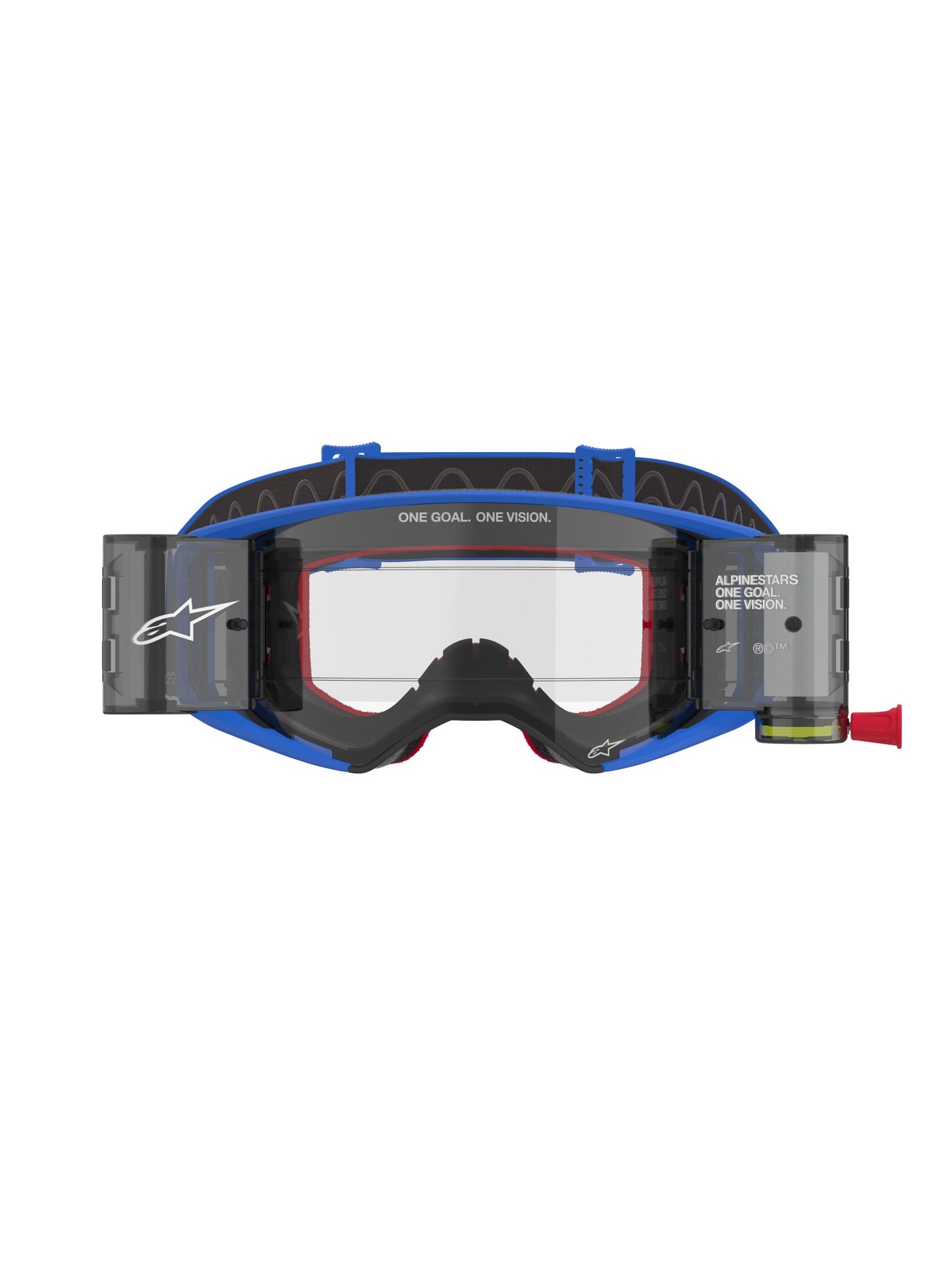 ALPINESTARS SUPERTECH STREAM GOGGLES - BLUE CLEAR ROLL-OFF