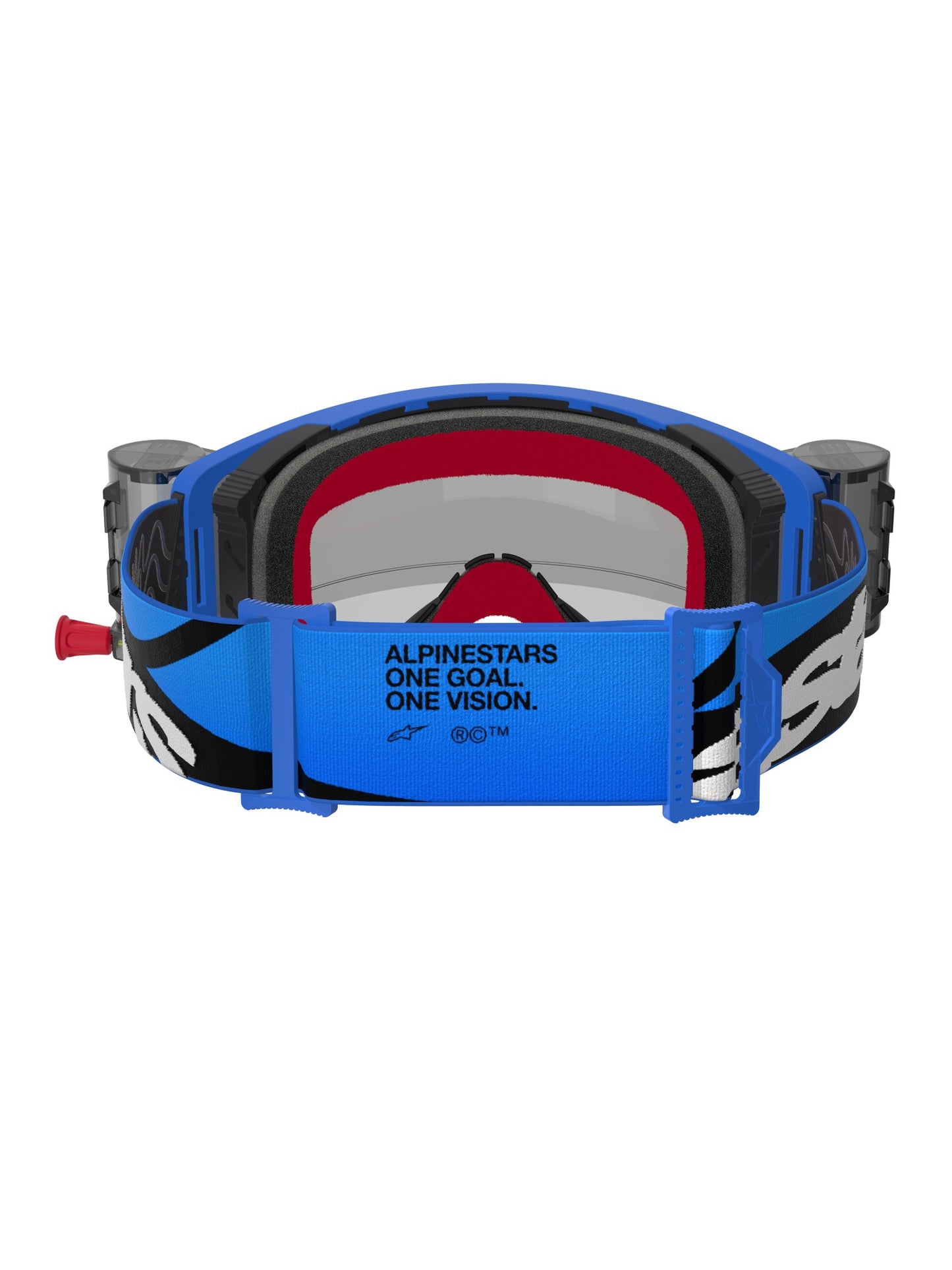 ALPINESTARS SUPERTECH STREAM GOGGLES - BLUE CLEAR ROLL-OFF
