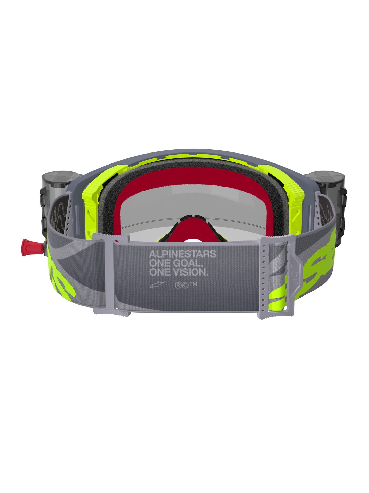 ALPINESTARS SUPERTECH STREAM GOGGLES - GREY FLUO YELLOW CLEAR ROLL-OFF