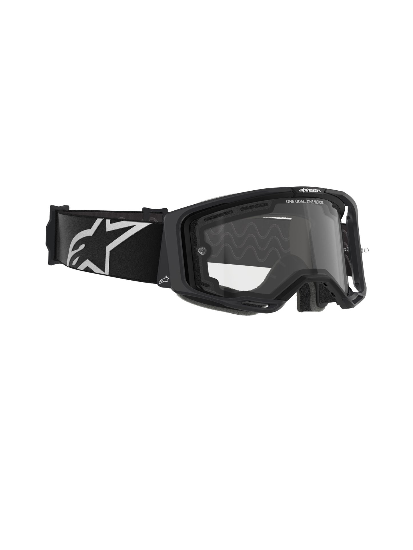 ALPINESTARS VISION 8 CORP GOGGLES - DUAL PANE BLACK CLEAR