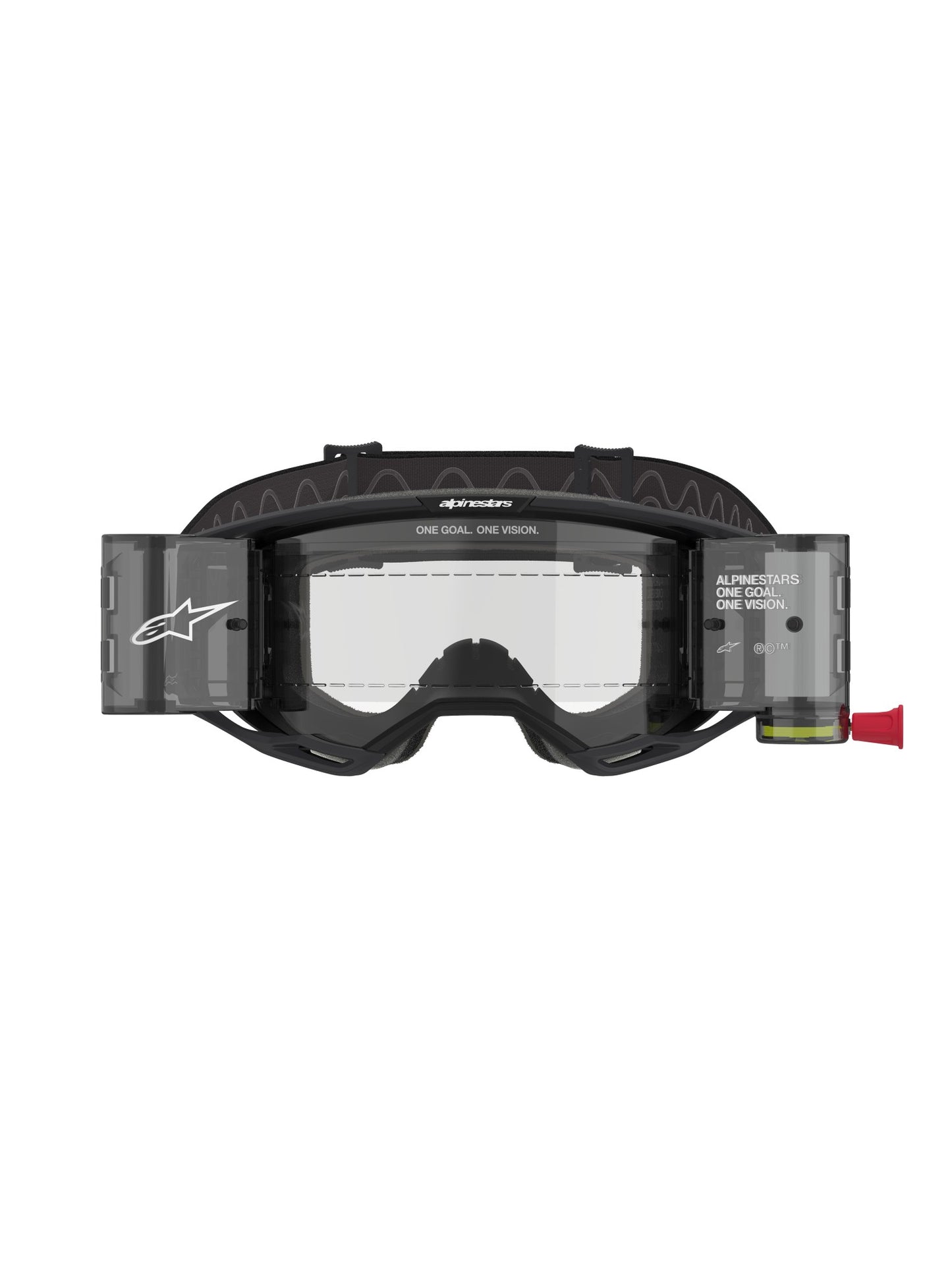 ALPINESTARS VISION 8 CORP GOGGLES - BLACK CLEAR ROLL-OFF