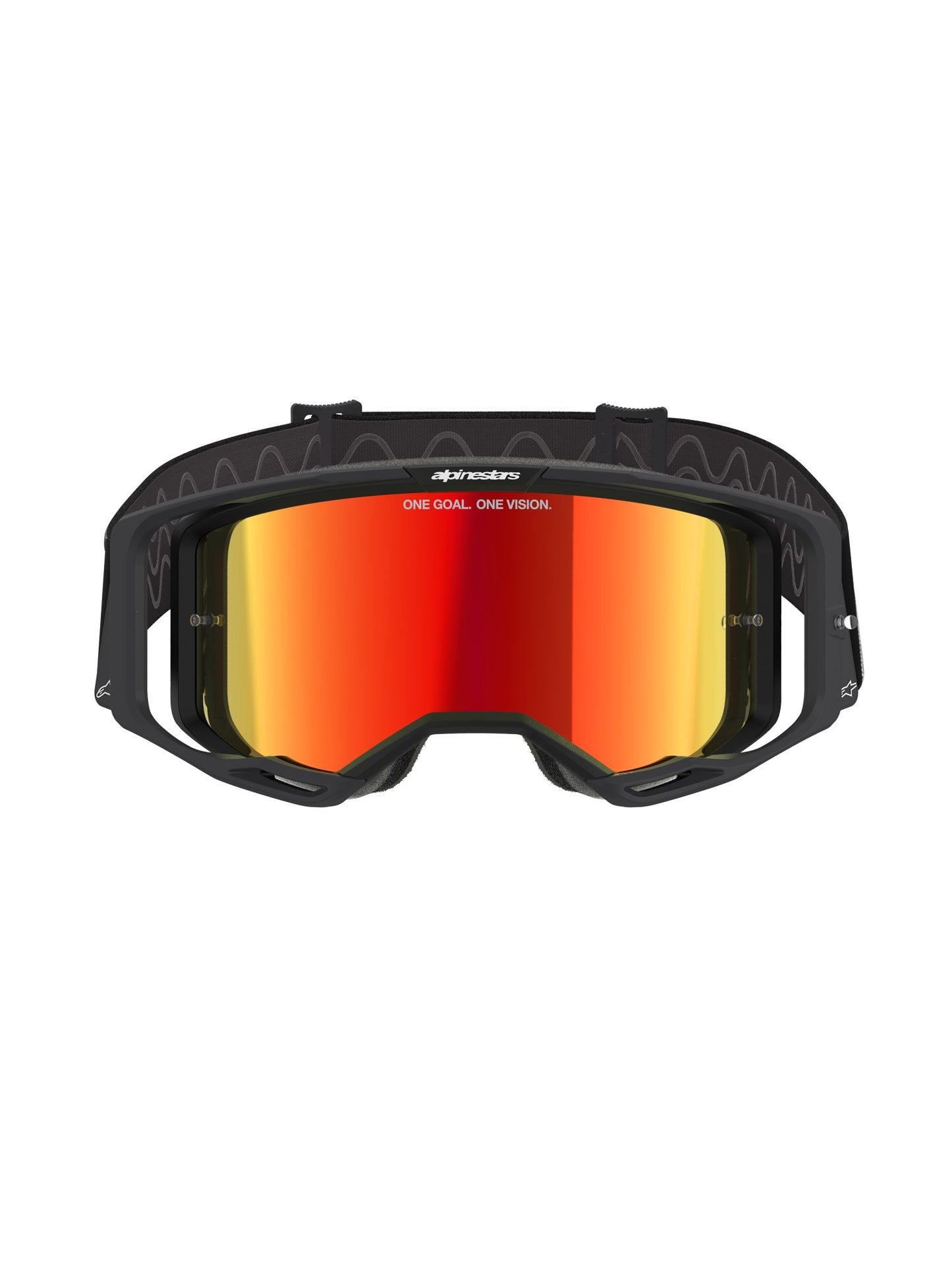 ALPINESTARS VISION 8 CORP GOGGLES - BLACK MIRROR RED