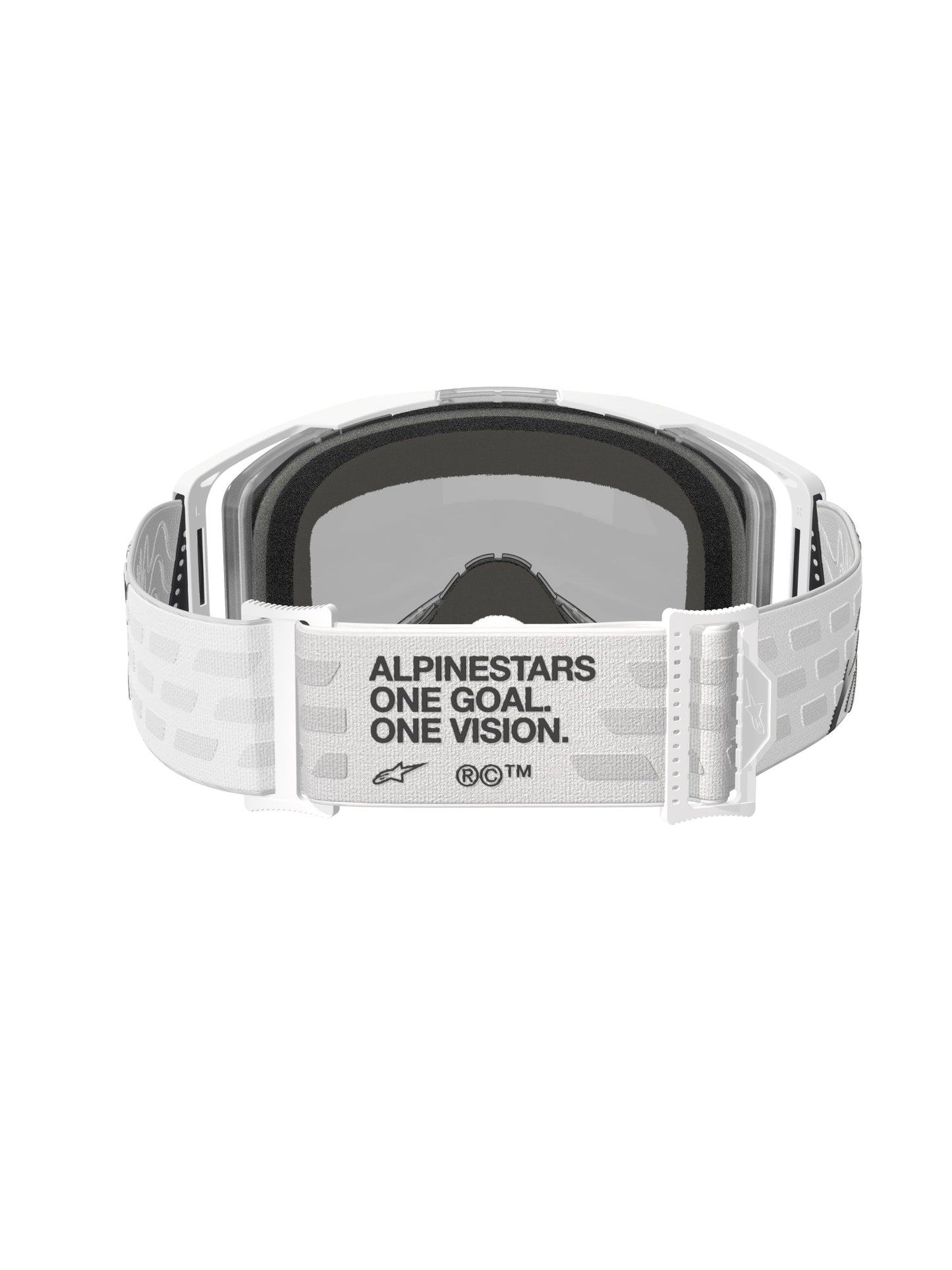 ALPINESTARS VISION 8 CORP GOGGLES - WHITE MIRROR SILVER