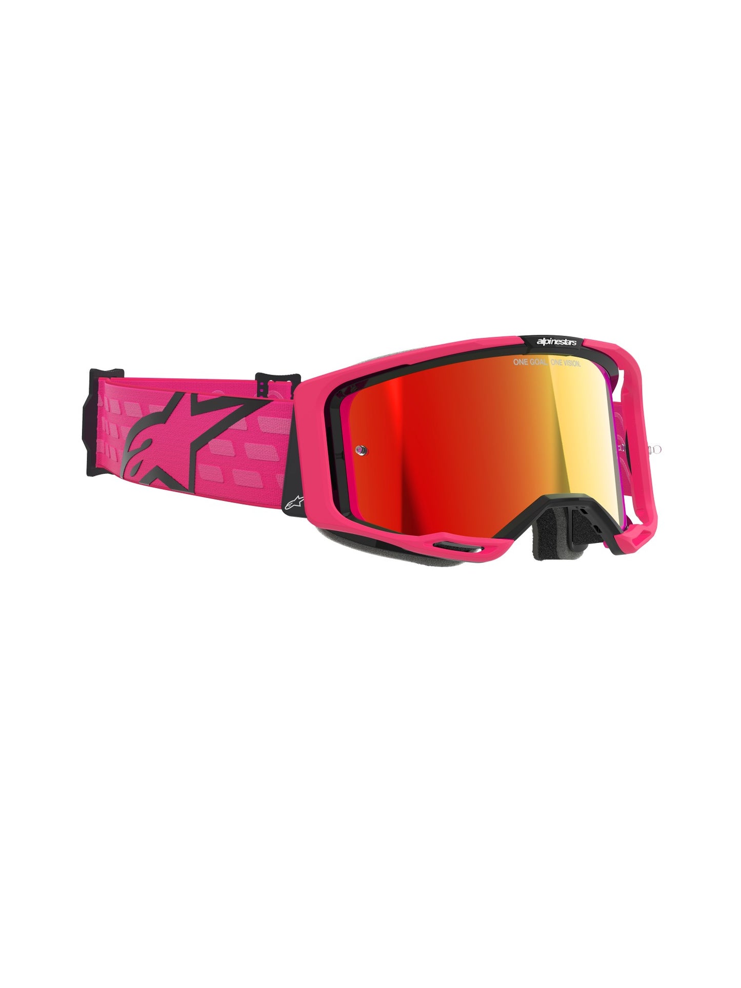 ALPINESTARS VISION 8 CORP GOGGLES - PINK MIRROR RED