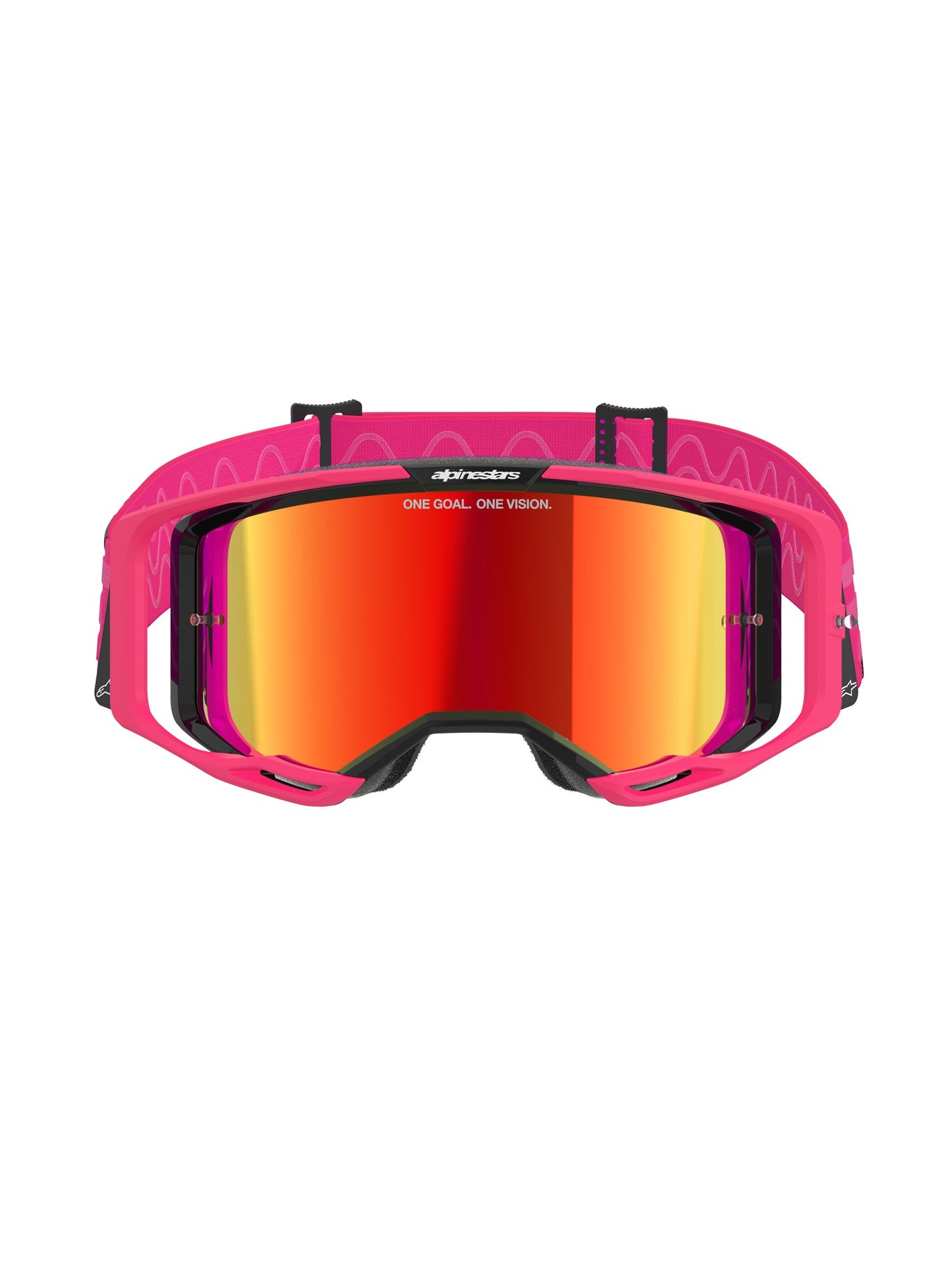 ALPINESTARS VISION 8 CORP GOGGLES - PINK MIRROR RED