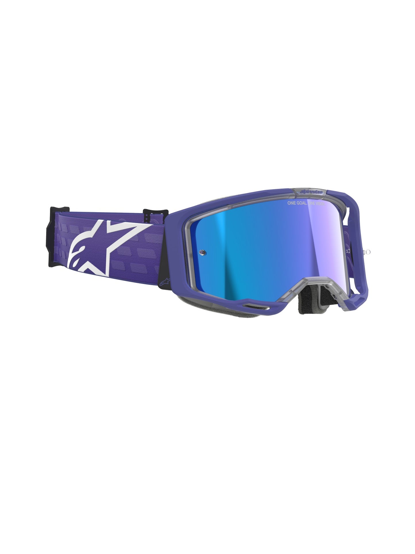 ALPINESTARS VISION 8 CORP GOGGLES - PURPLE MIRROR BLUE