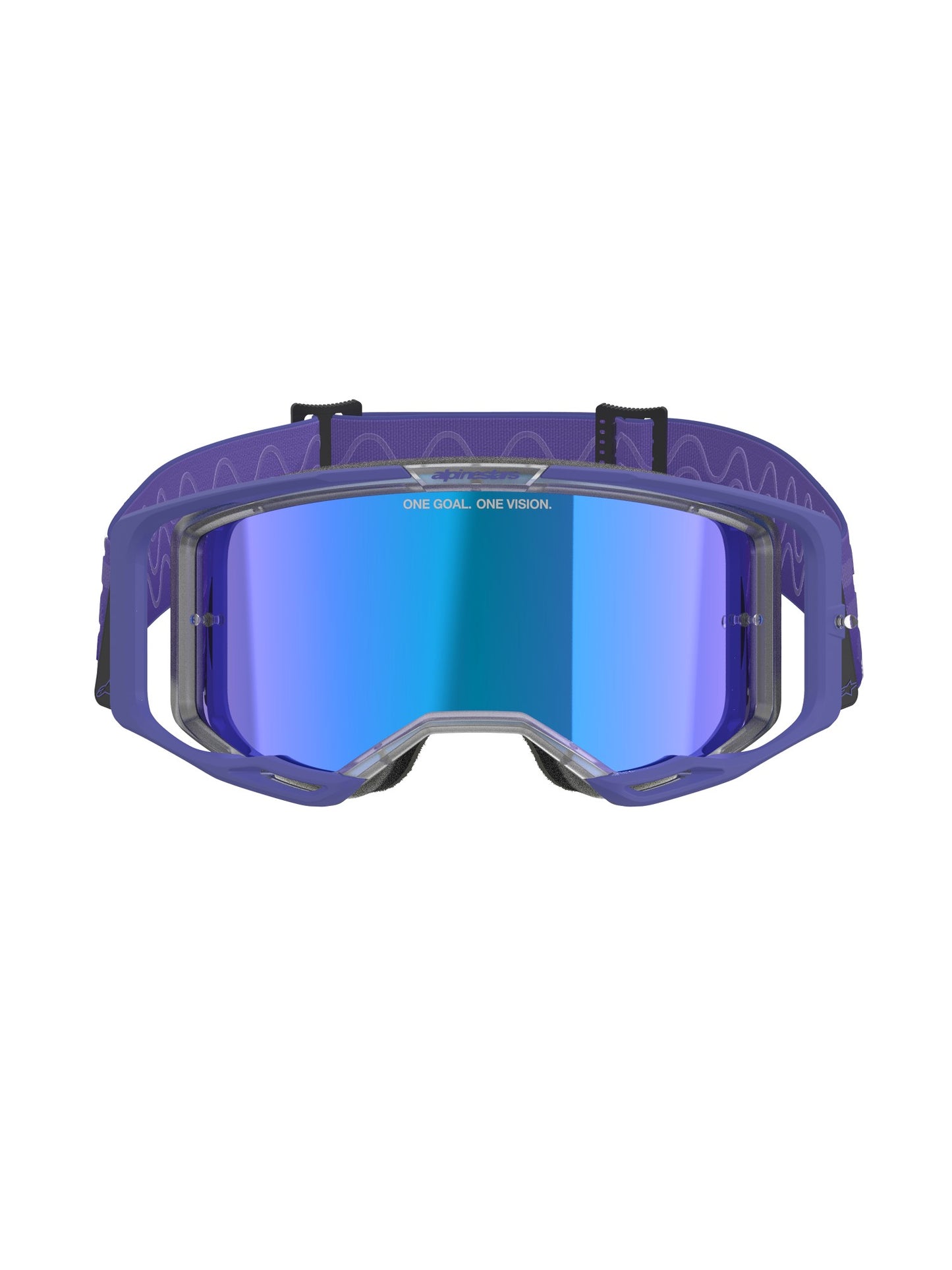 ALPINESTARS VISION 8 CORP GOGGLES - PURPLE MIRROR BLUE
