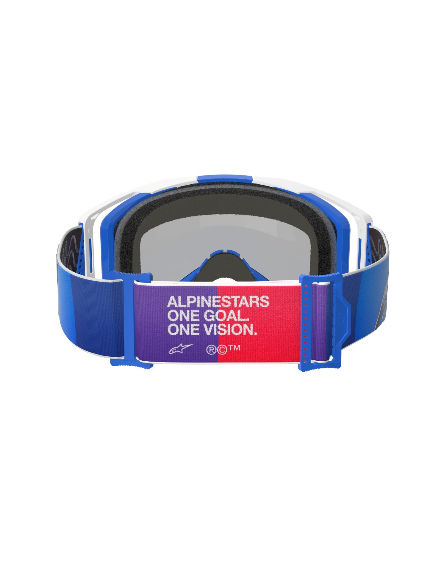 ALPINESTARS VISION 8 CORP GOGGLES - BLUE WHITE MIRROR BLUE