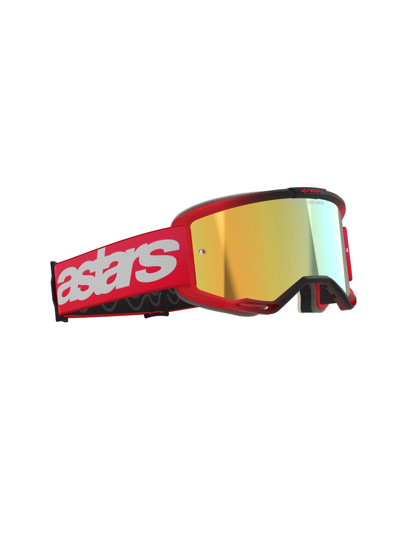 ALPINESTARS VISION 5 BLAZE GOGGLES - RED MIRROR GOLD