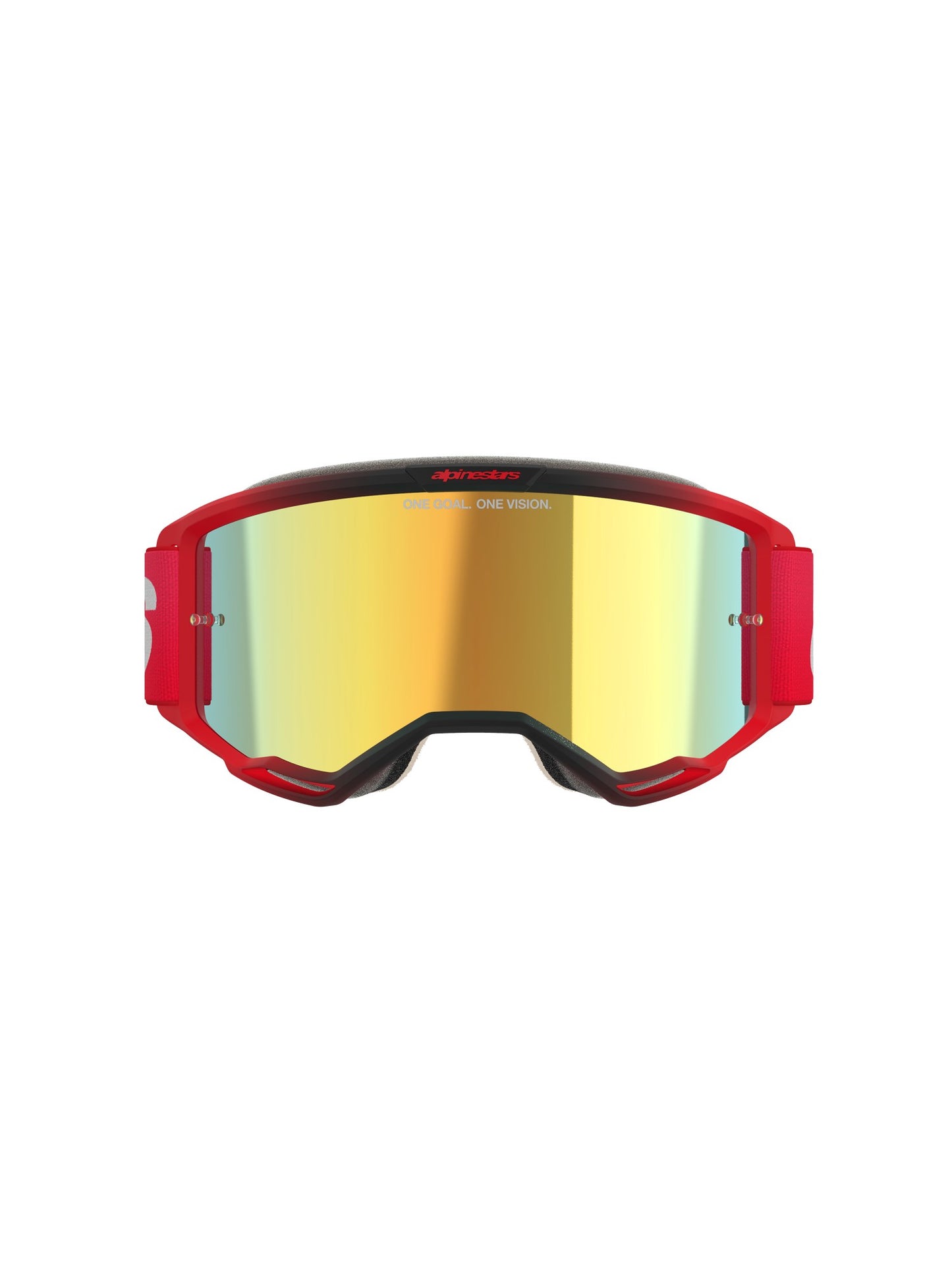 ALPINESTARS VISION 5 BLAZE GOGGLES - RED MIRROR GOLD