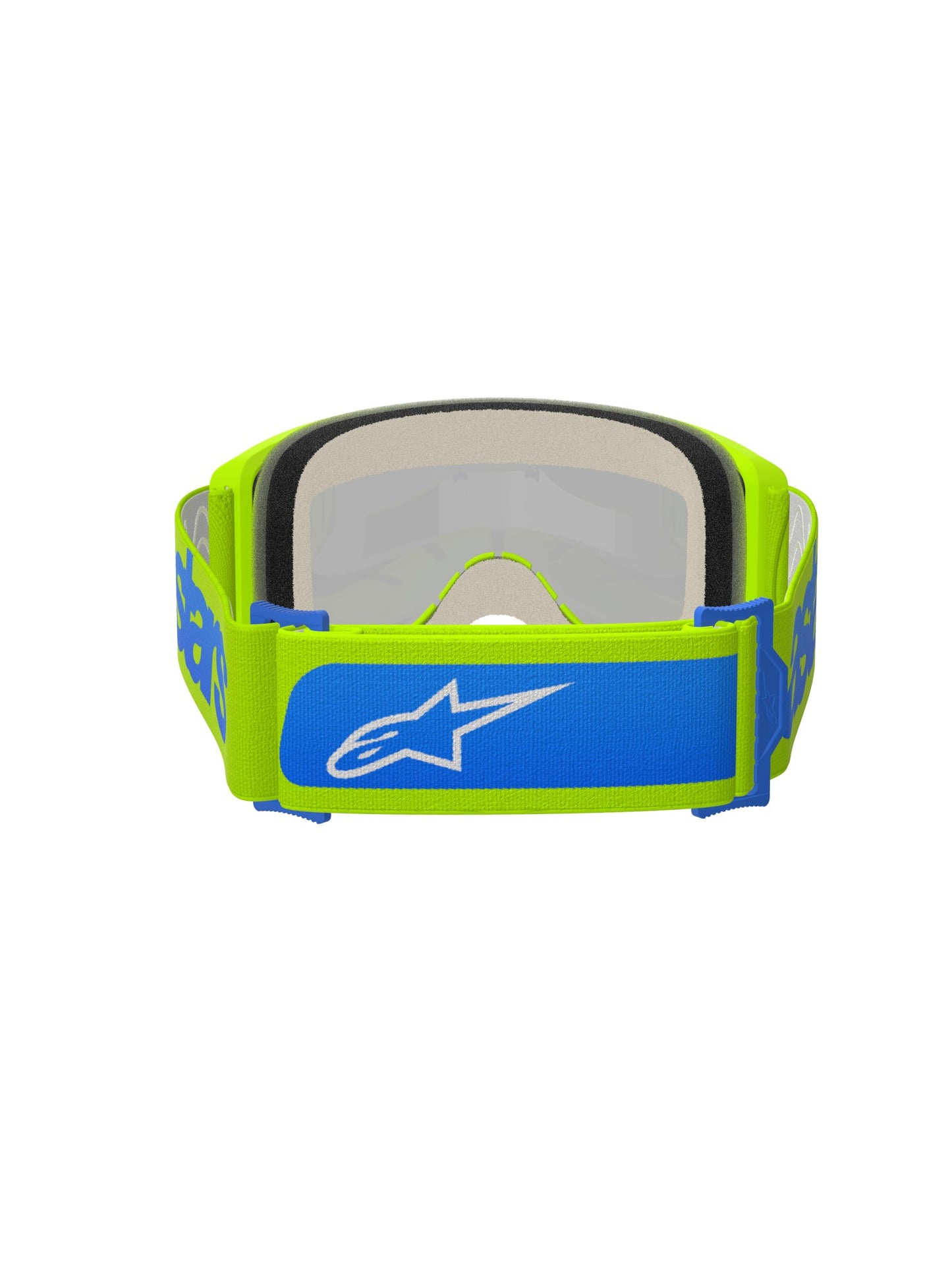 ALPINESTARS VISION 5 BLAZE GOGGLES - FLUO YELLOW BLUE MIRROR BLUE