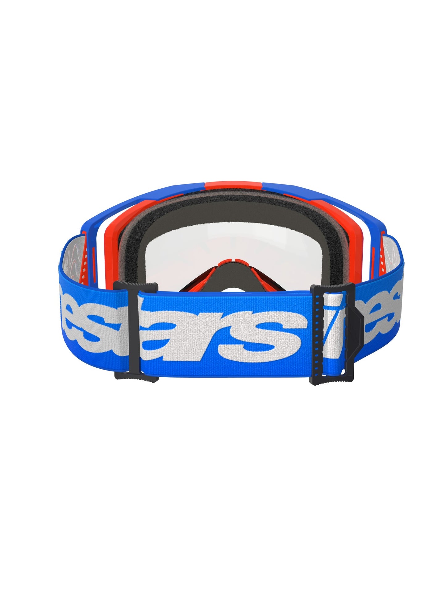 ALPINESTARS VISION 8 WOODMARK GOGGLES - DUAL PANE BLUE ORANGE CLEAR
