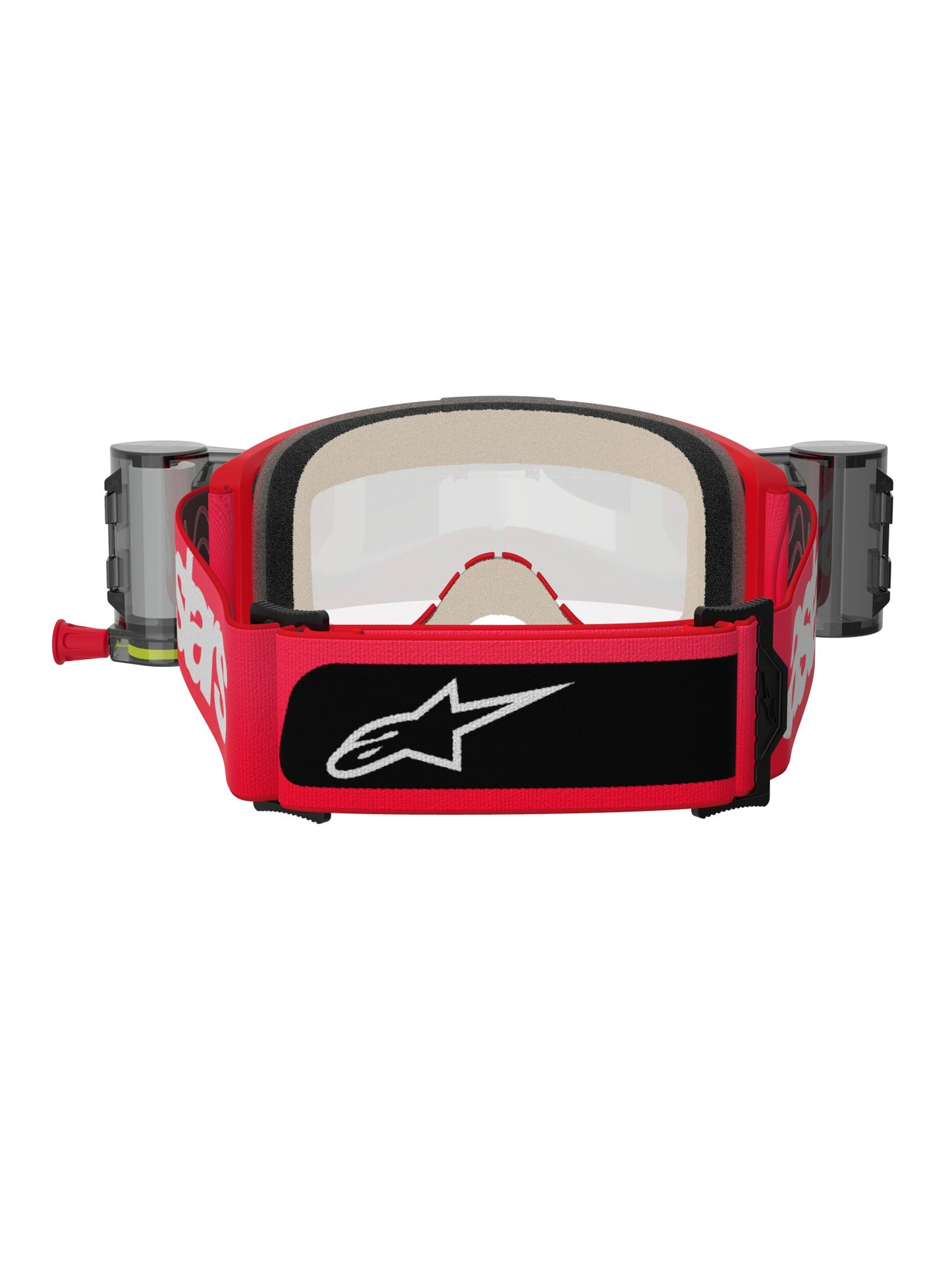 ALPINESTARS VISION 5 BLAZE GOGGLES - RED CLEAR ROLL-OFF