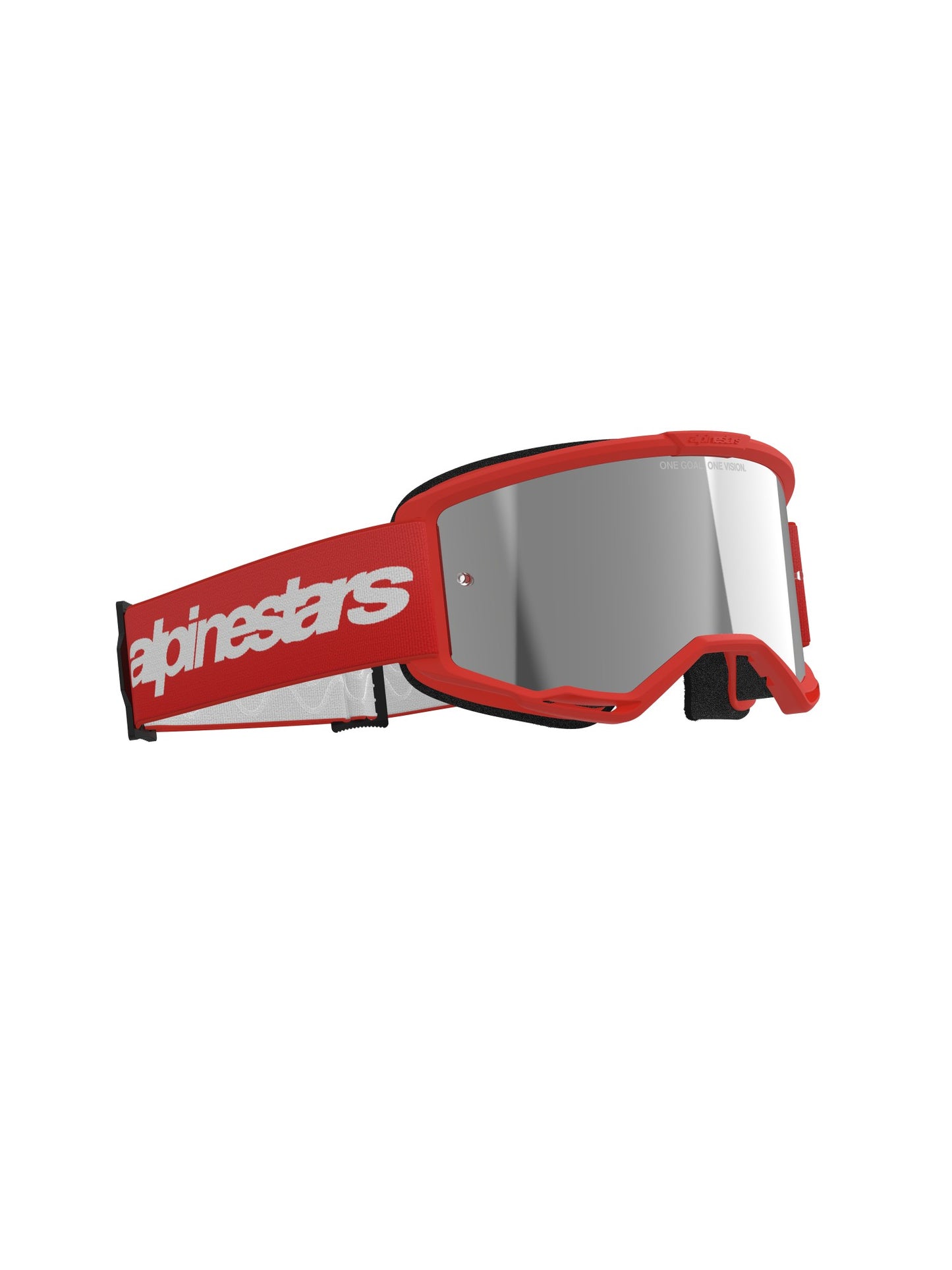 ALPINESTARS VISION 3 WOODMARK GOGGLES - RED MIRROR SILVER