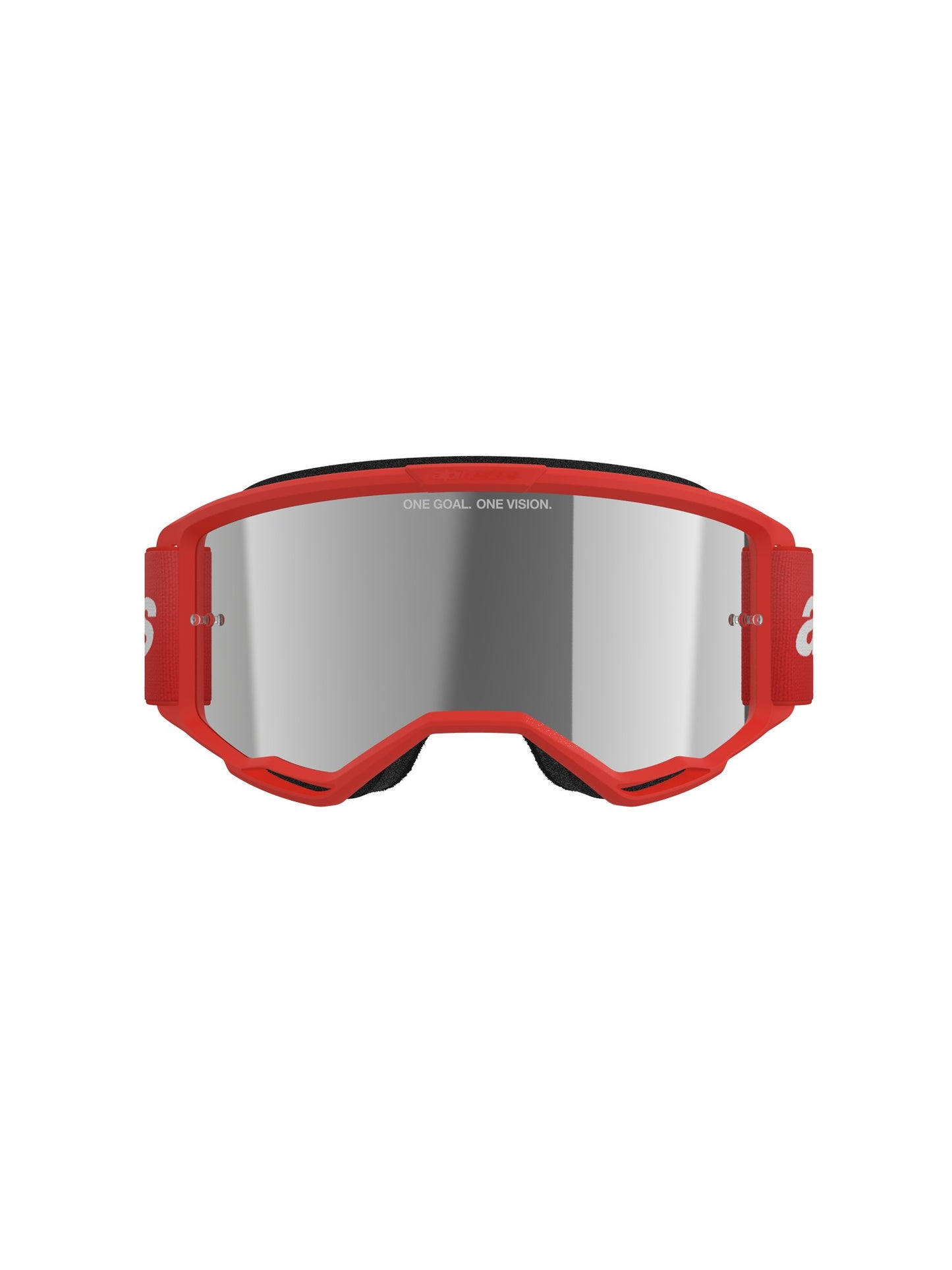 ALPINESTARS VISION 3 WOODMARK GOGGLES - RED MIRROR SILVER