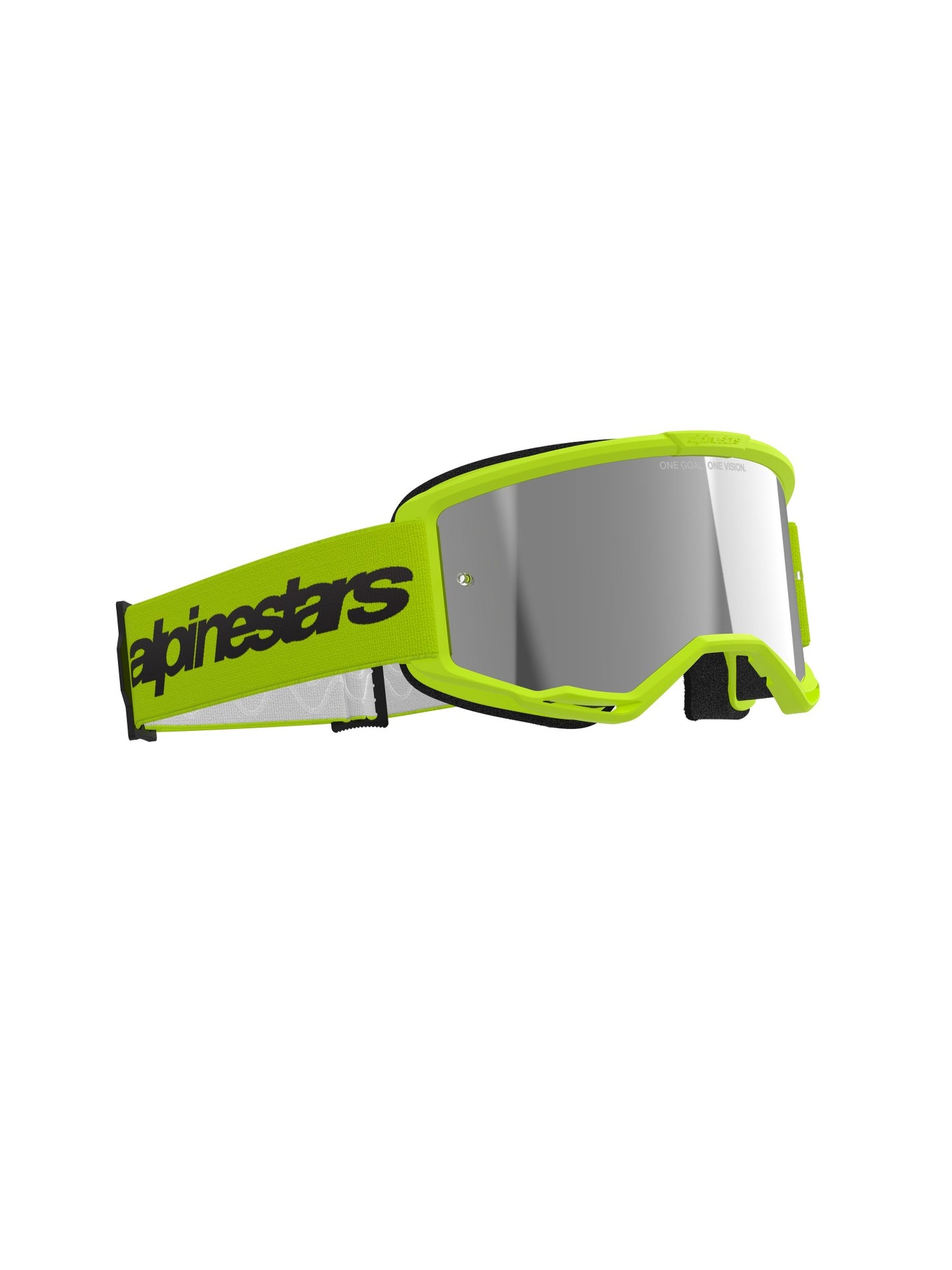 ALPINESTARS VISION 3 WOODMARK GOGGLES - YELLOW FLUO MIRROR SILVER