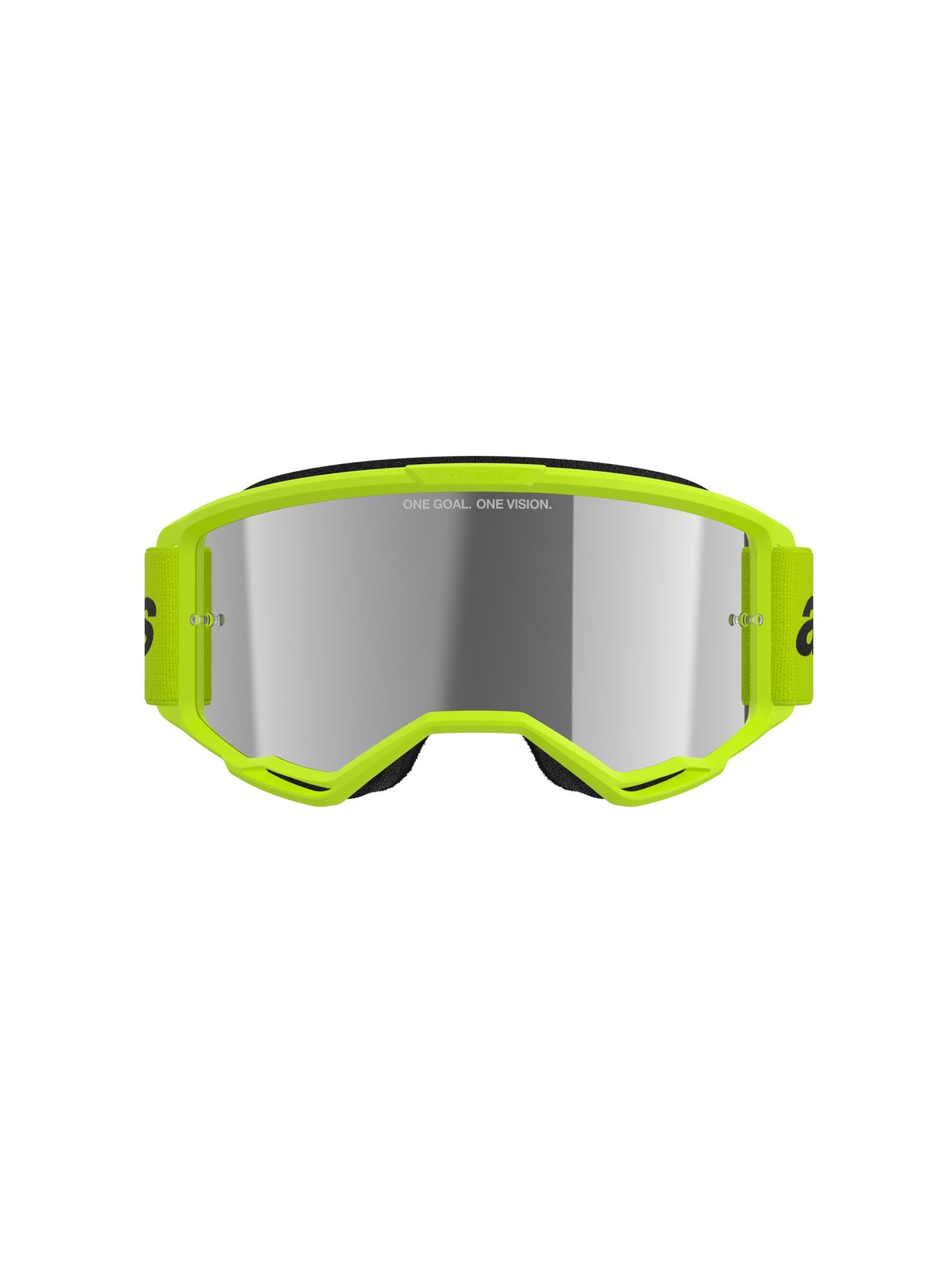 ALPINESTARS VISION 3 WOODMARK GOGGLES - YELLOW FLUO MIRROR SILVER