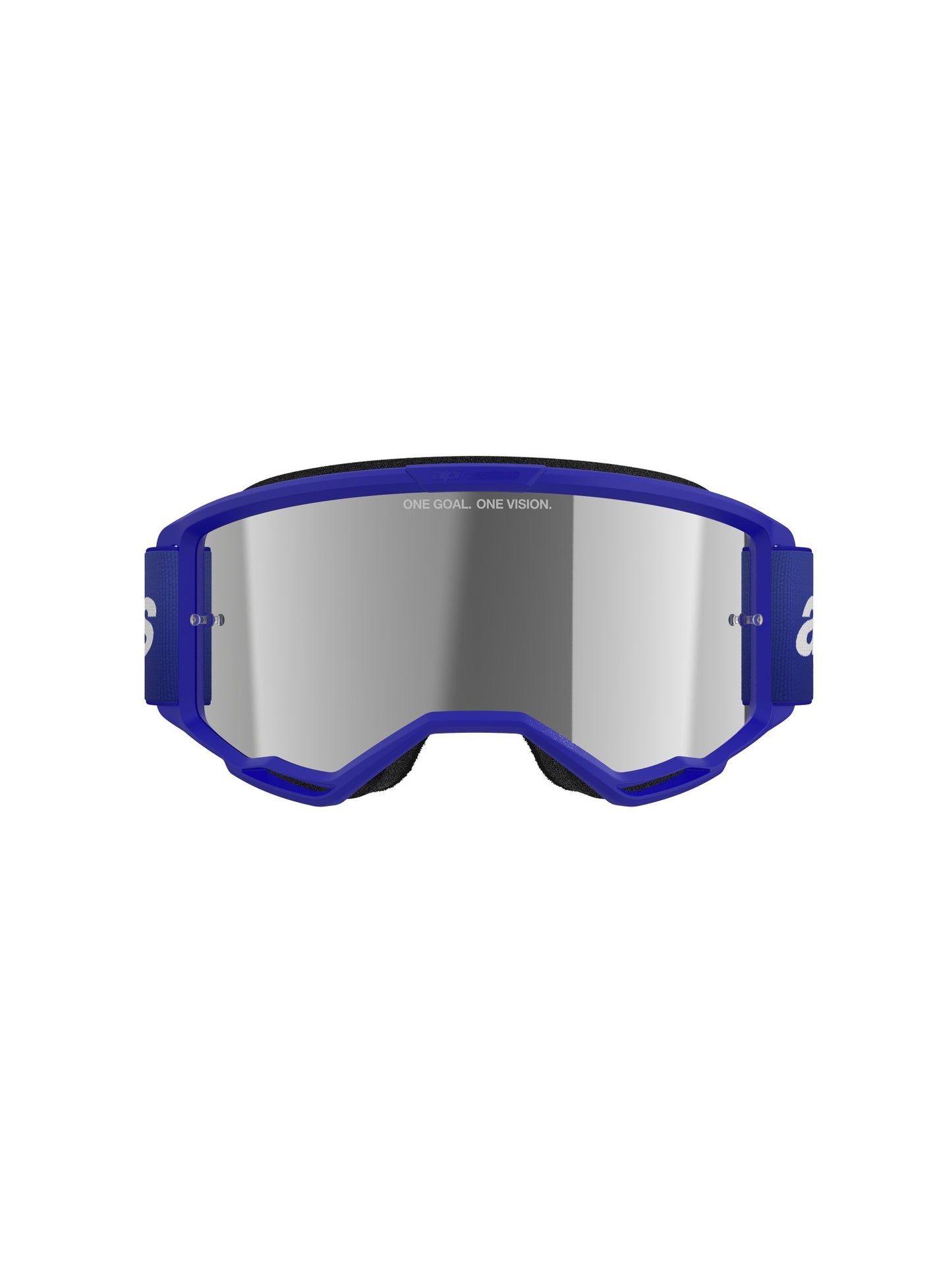 ALPINESTARS VISION 3 WOODMARK GOGGLES - BLUE MIRROR SILVER