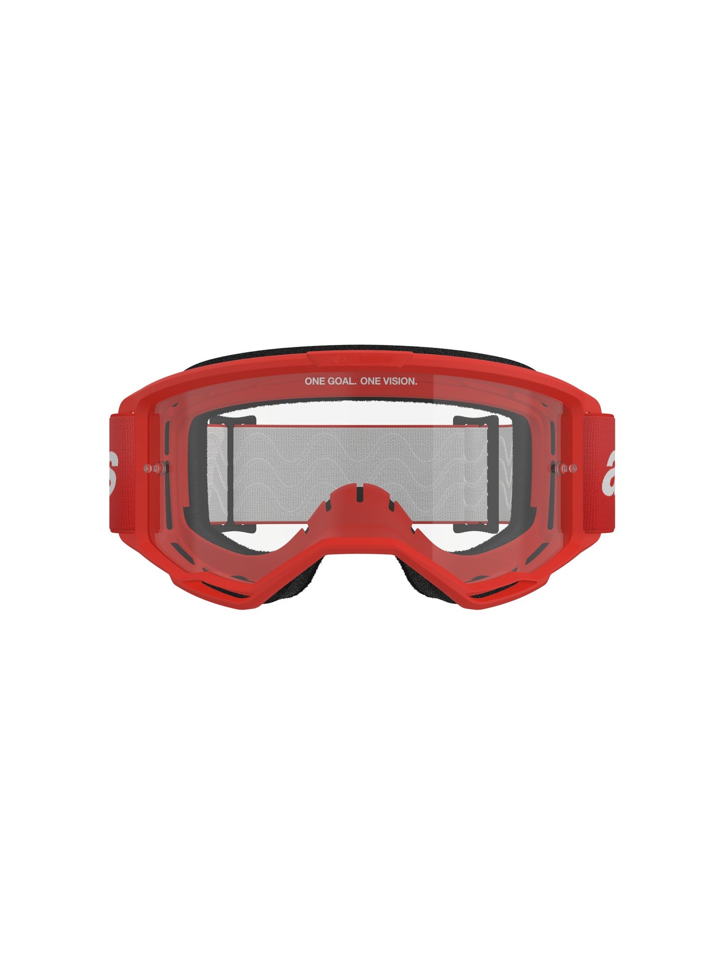 ALPINESTARS VISION 3 WOODMARK GOGGLES - RED CLEAR