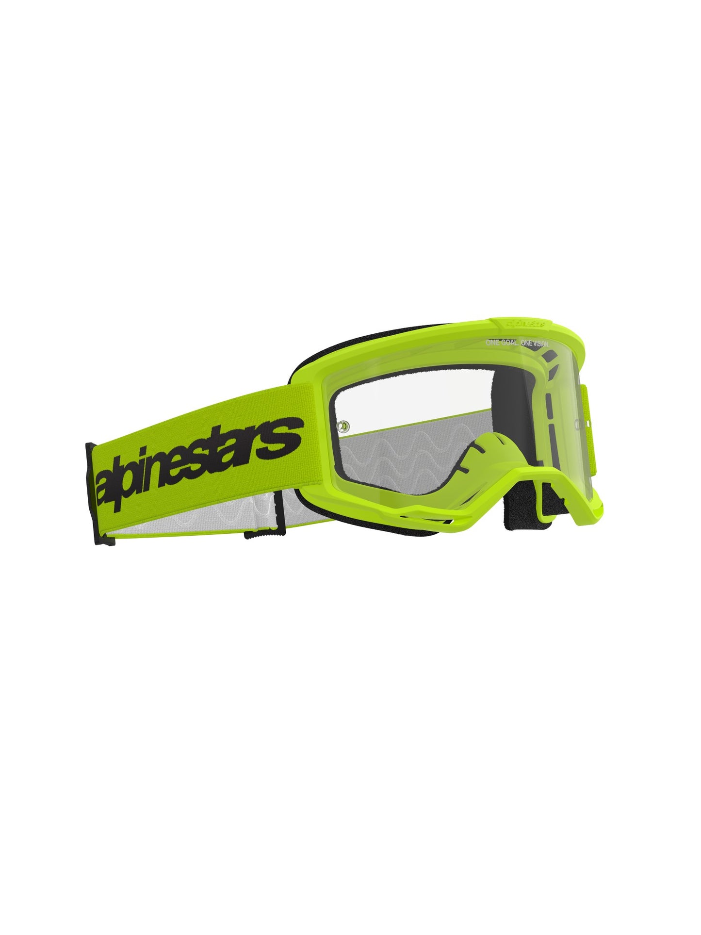 ALPINESTARS VISION 3 WOODMARK GOGGLES - YELLOW FLUO CLEAR