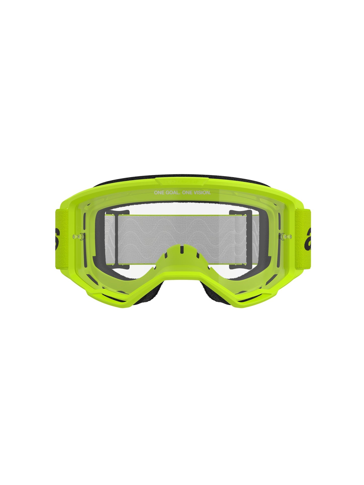 ALPINESTARS VISION 3 WOODMARK GOGGLES - YELLOW FLUO CLEAR