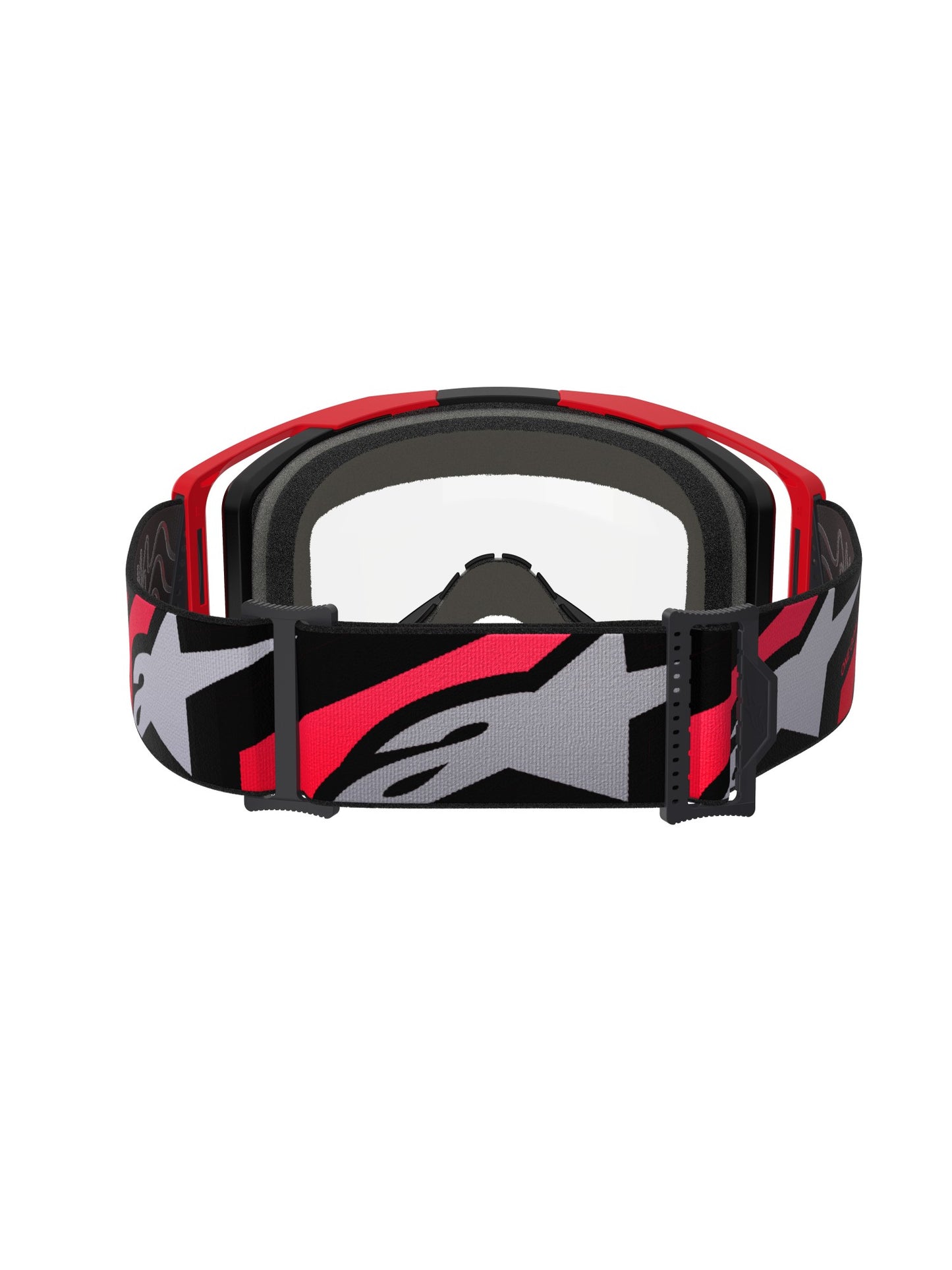 ALPINESTARS VISION 8 LUAR GOGGLES - RED BLACK CLEAR
