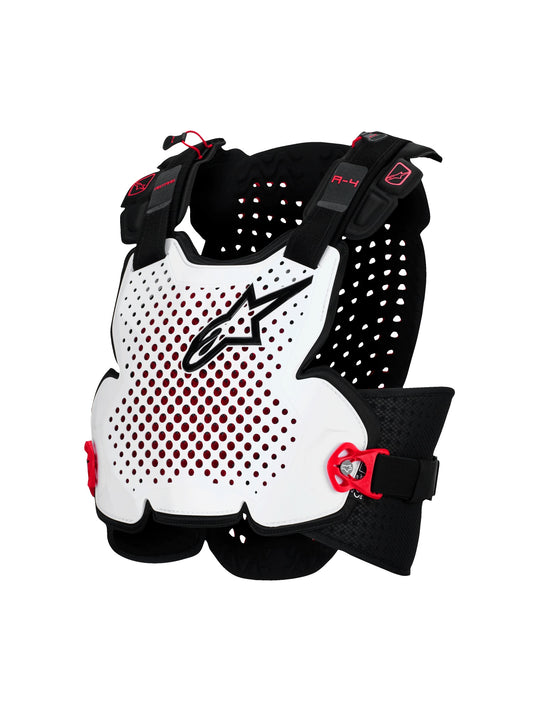ALPINESTARS A-4 PLASMA CHEST PROTECTOR - BLACK RED WHITE