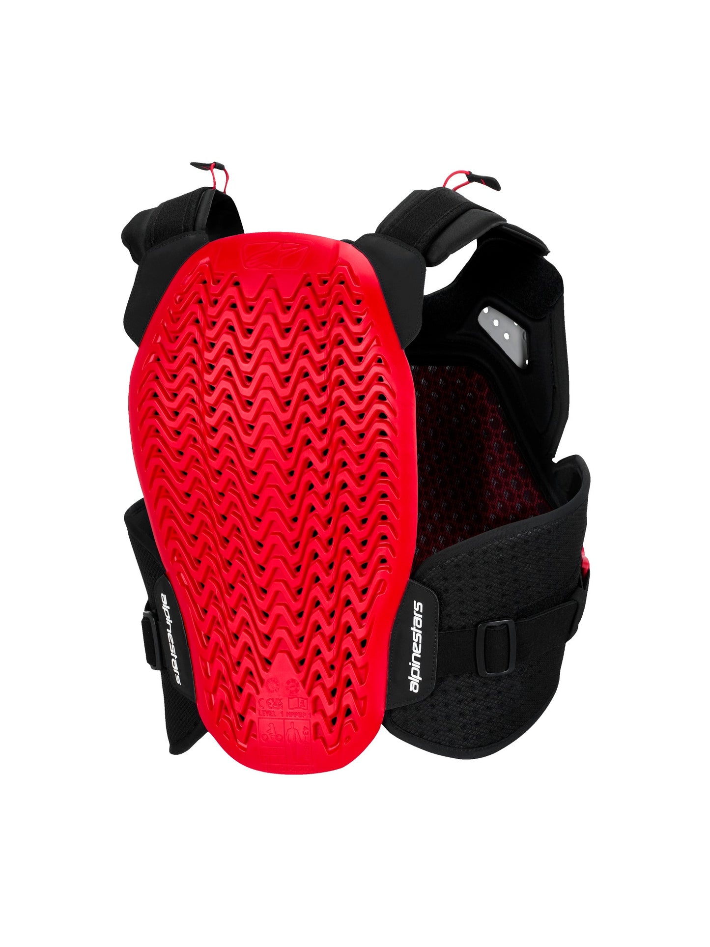 ALPINESTARS A-4 PLASMA CHEST PROTECTOR - BLACK RED WHITE